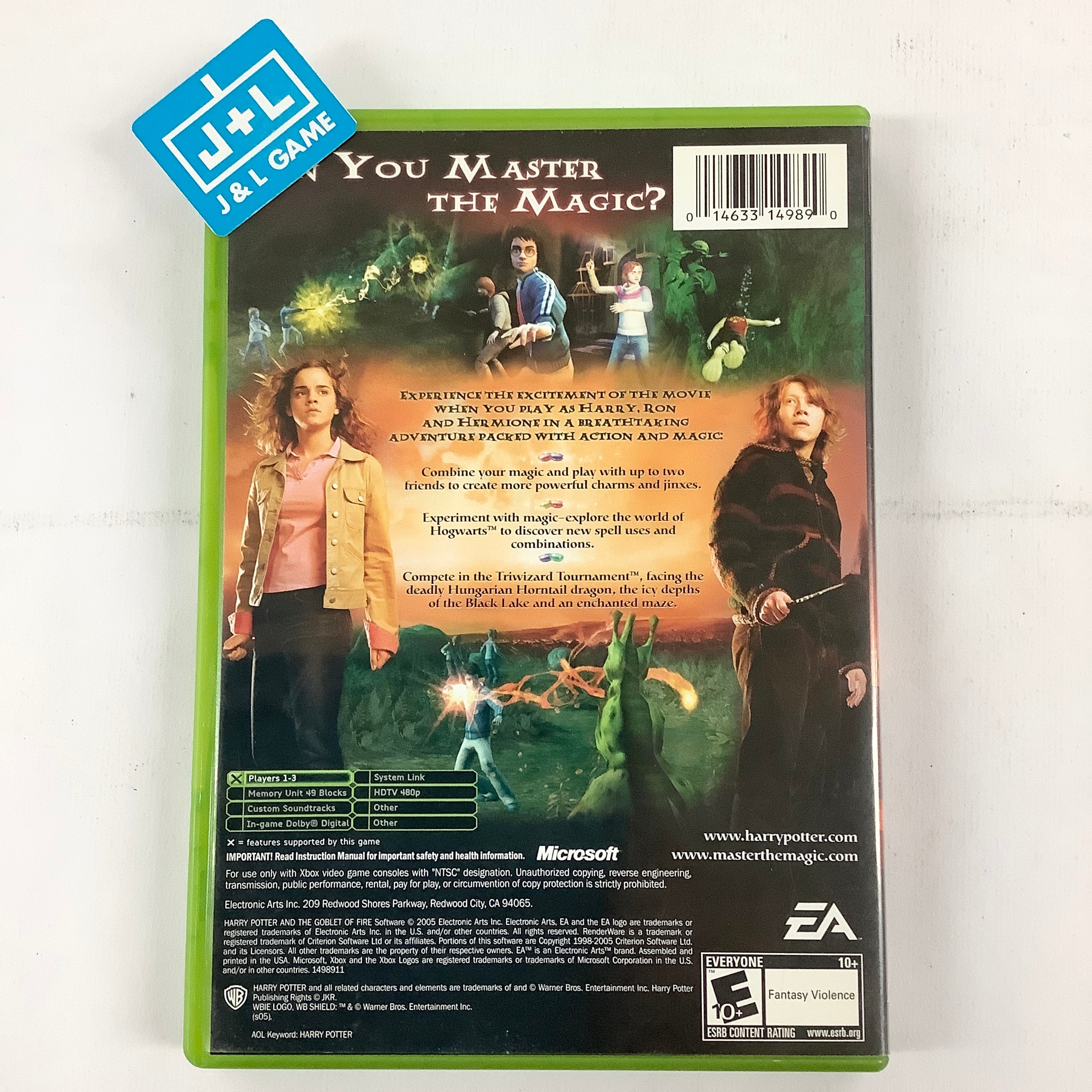 Harry Potter and the Goblet of Fire - (XB) Xbox [Pre-Owned] Video Games Electronic Arts   