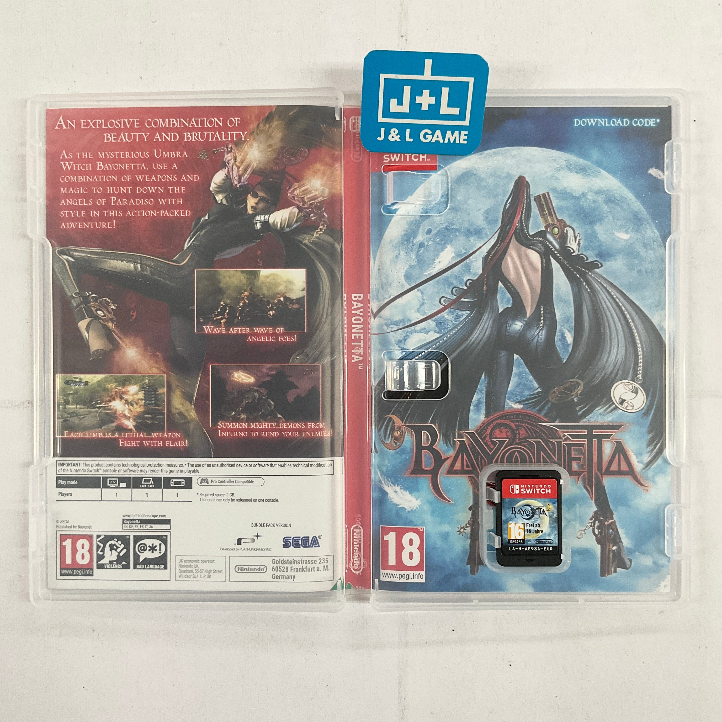 Bayonetta 2 (Physical Game Card) - (NSW) Nintendo Switch [Pre-Owned] (European Import) Video Games Nintendo   