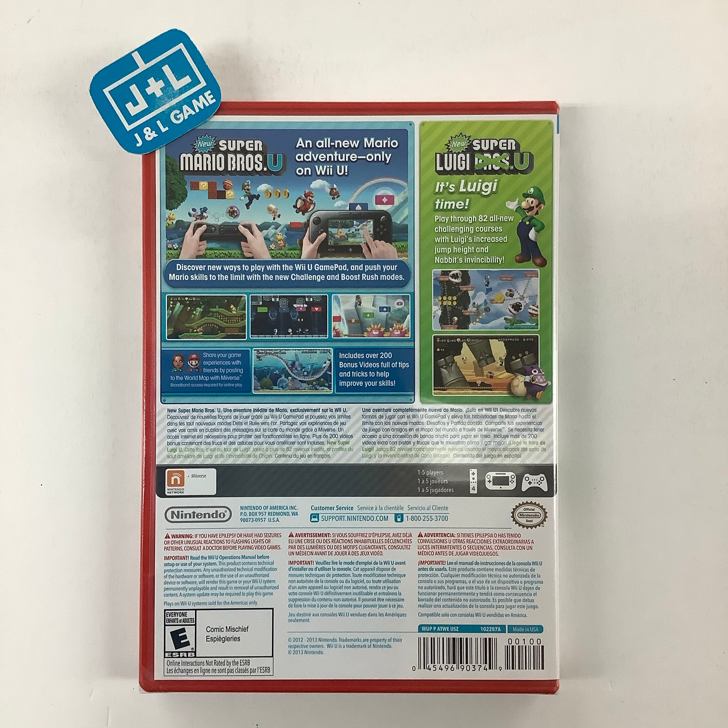 New Super Mario Bros. U + New Super Luigi U - Nintendo Wii U Video Games Nintendo   