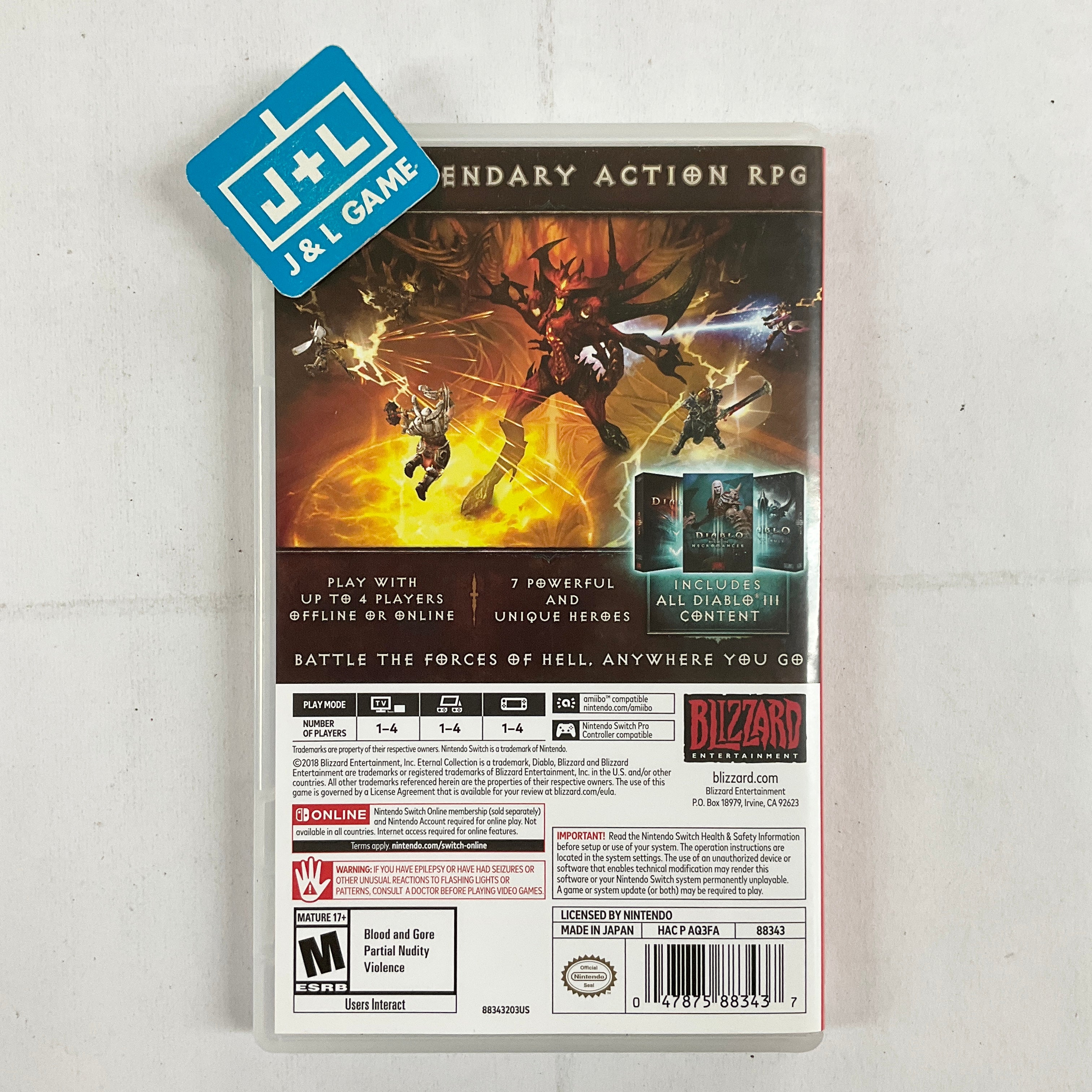 Diablo 3 Eternal Collection - (NSW) Nintendo Switch [Pre-Owned] Video Games Blizzard Entertainment   