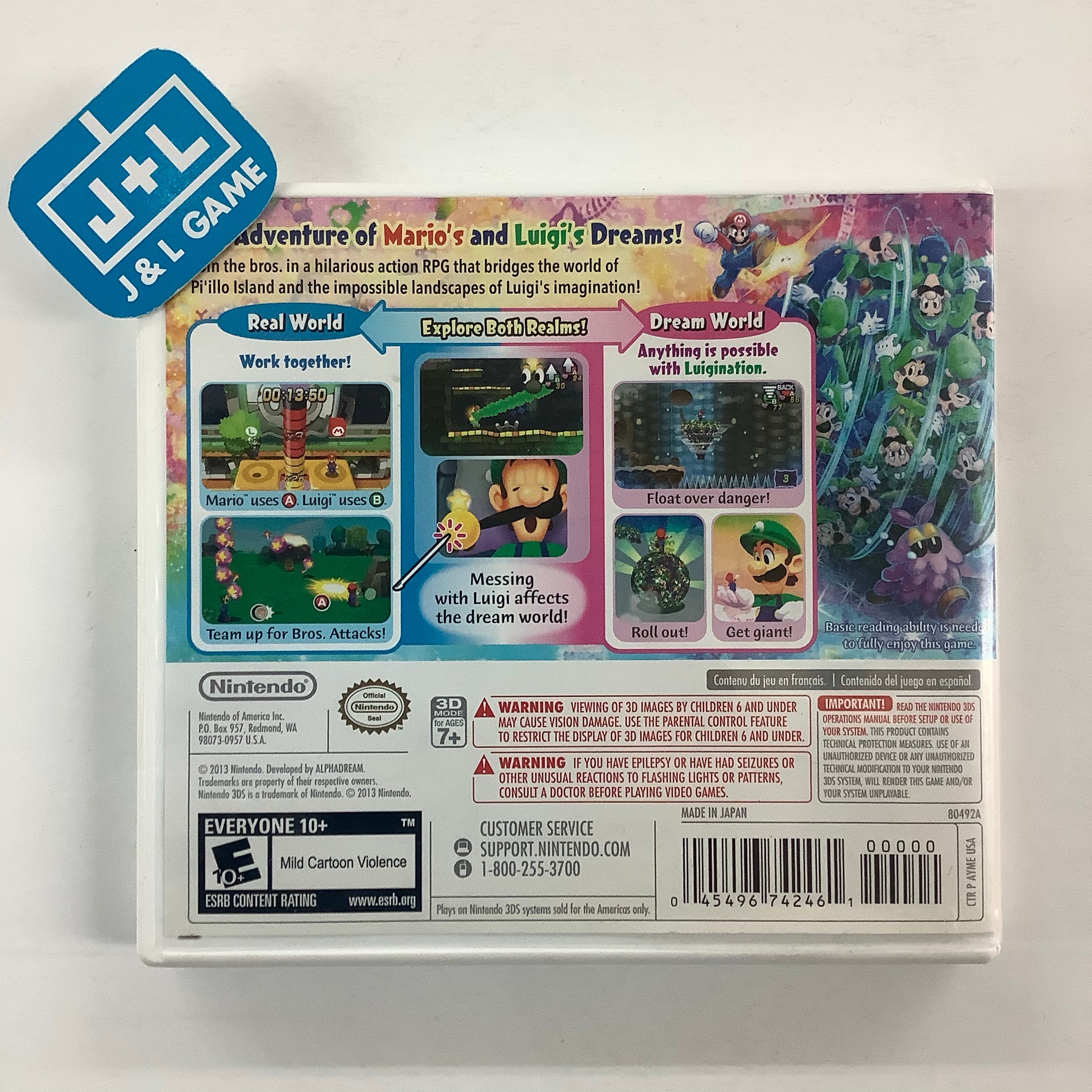 Mario & Luigi: Dream Team - (3DS) Nintendo 3DS [Pre-Owned] Video Games Nintendo   