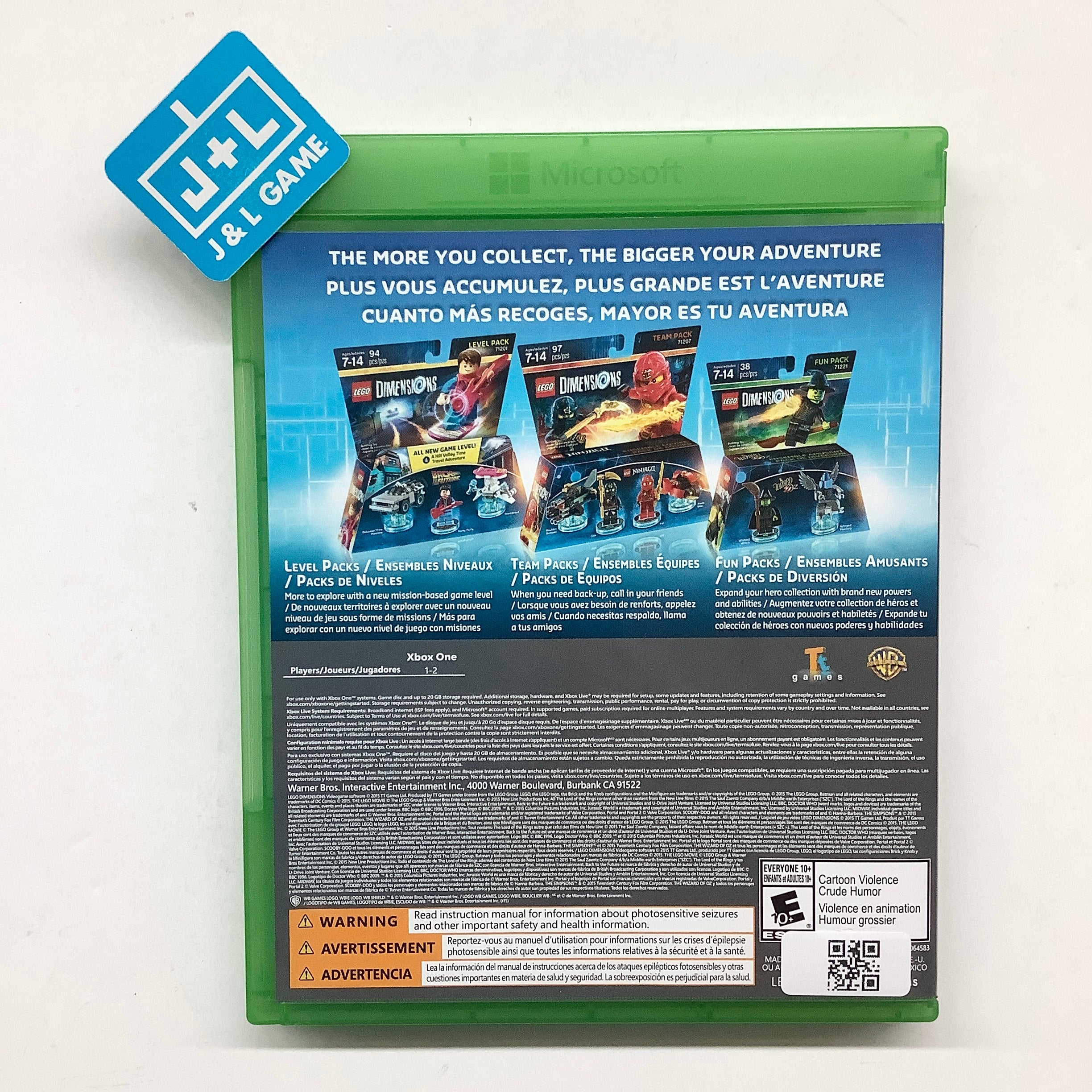 LEGO Dimensions (Game Only) - (XB1) Xbox One [Pre-Owned] Video Games Warner Bros. Interactive Entertainment   
