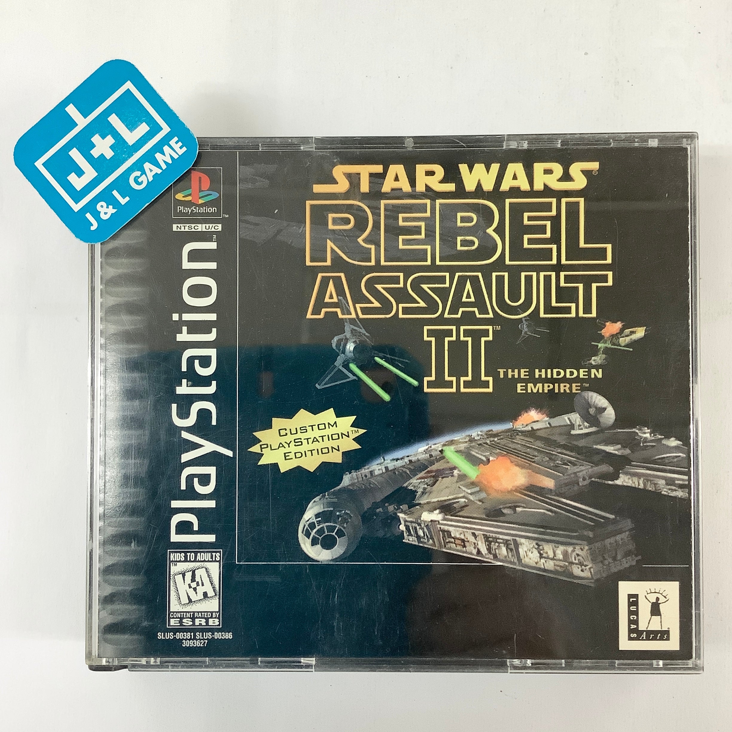 Star Wars: Rebel Assault II - The Hidden Empire - (PS1) PlayStation 1 [Pre-Owned] Video Games LucasArts   