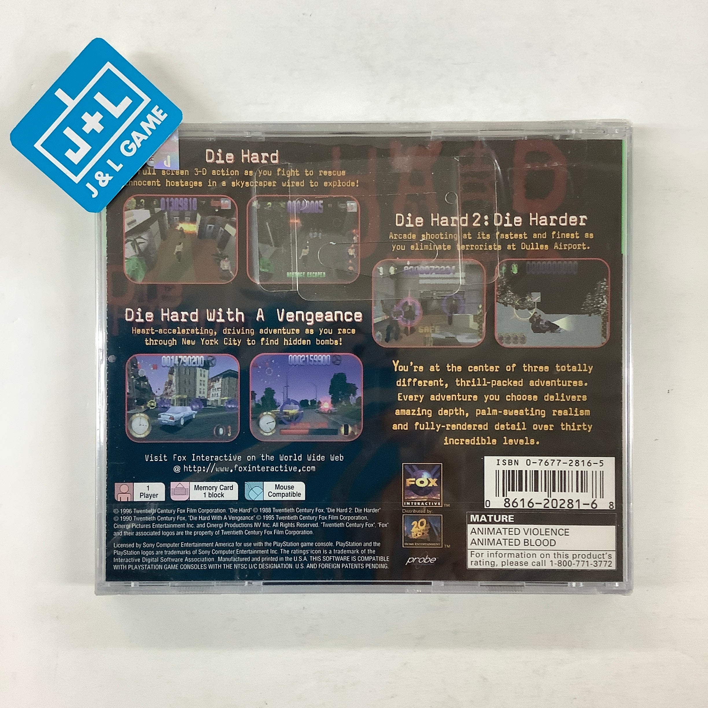 Die Hard Trilogy (Greatest Hits) - (PS1) PlayStation 1 Video Games Ubisoft   