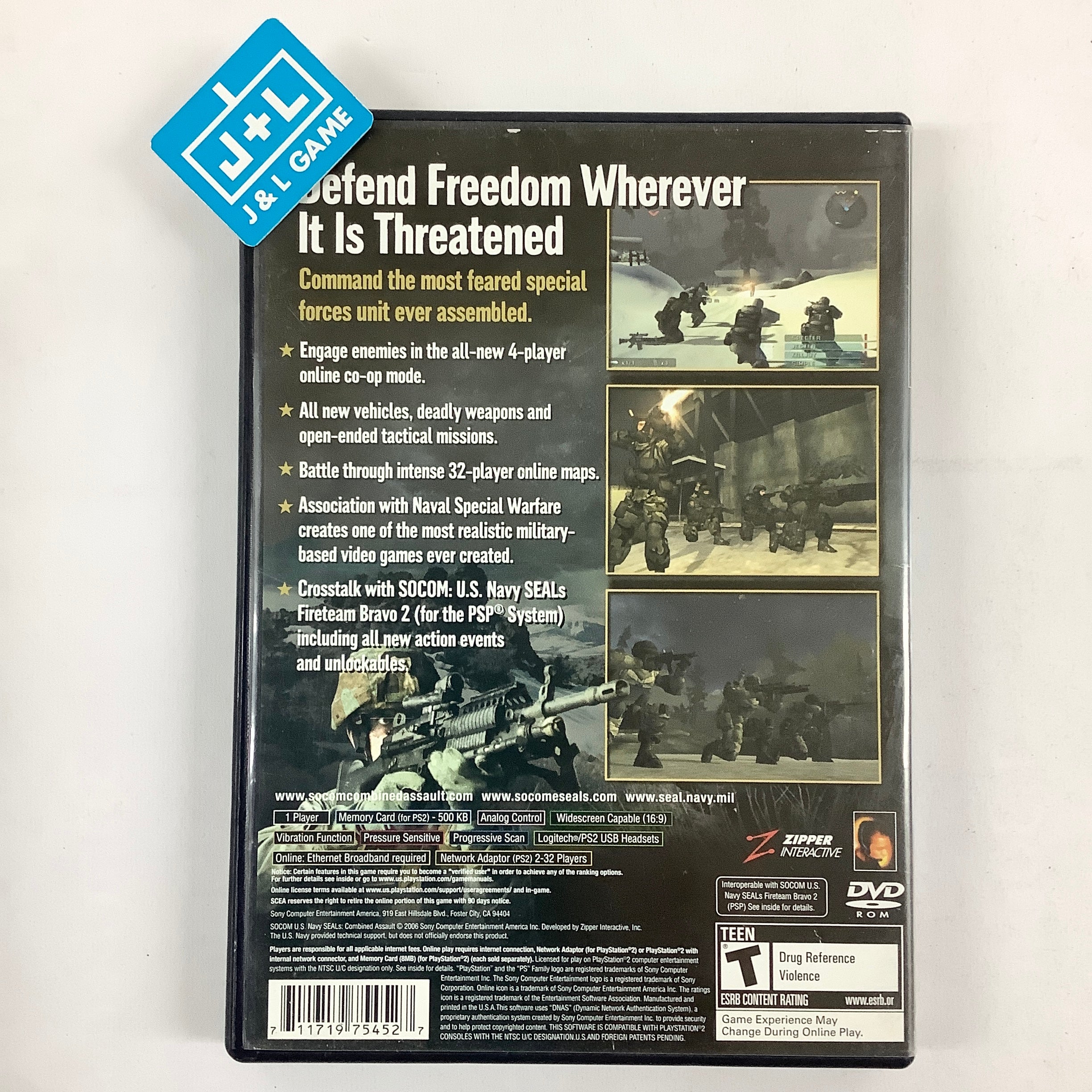 SOCOM: U.S. Navy SEALs: Combined Assault - (PS2) PlayStation 2 [Pre-Owned] Video Games SCEA   