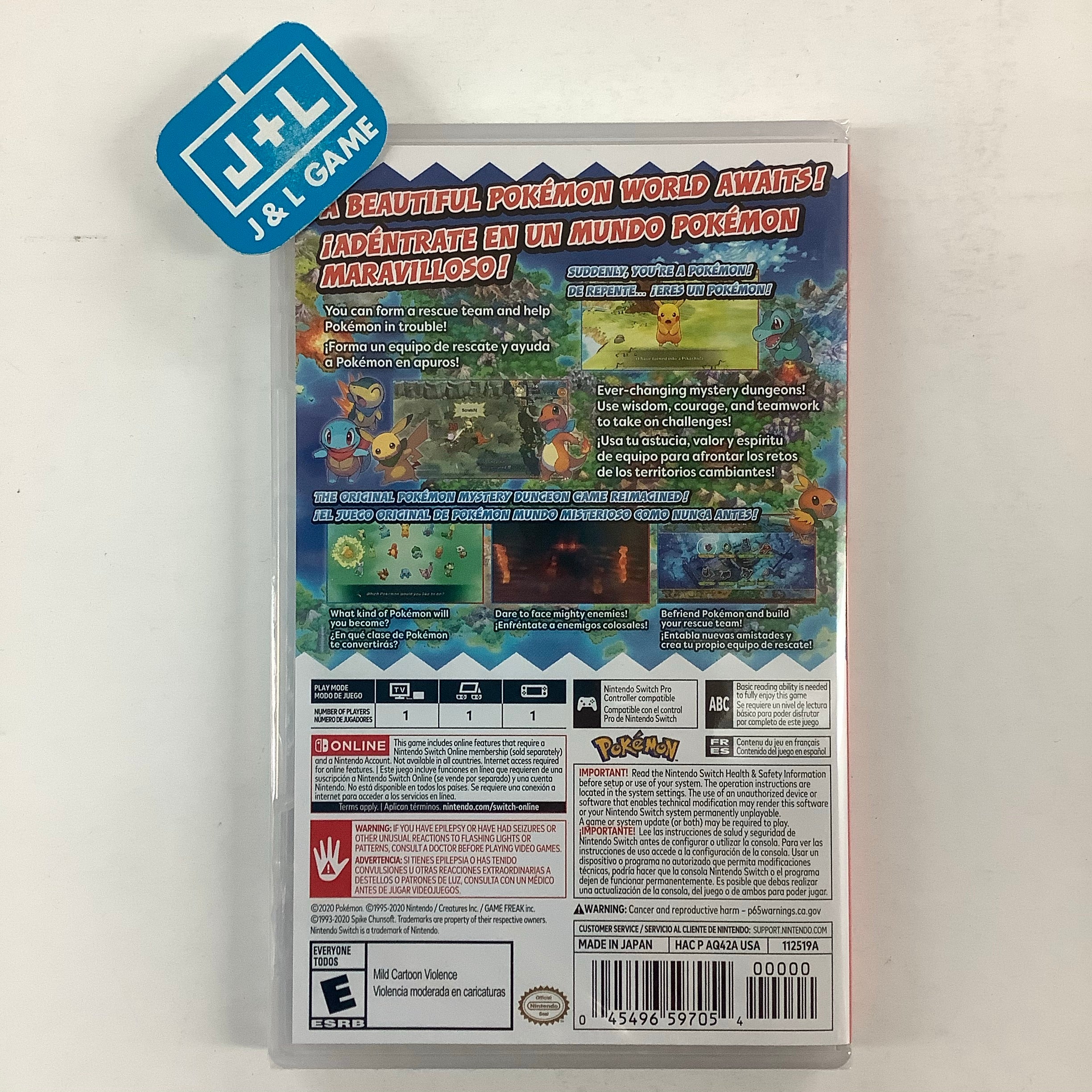Pokémon Mystery Dungeon: Rescue Team DX - (NSW) Nintendo Switch Video Games Nintendo   
