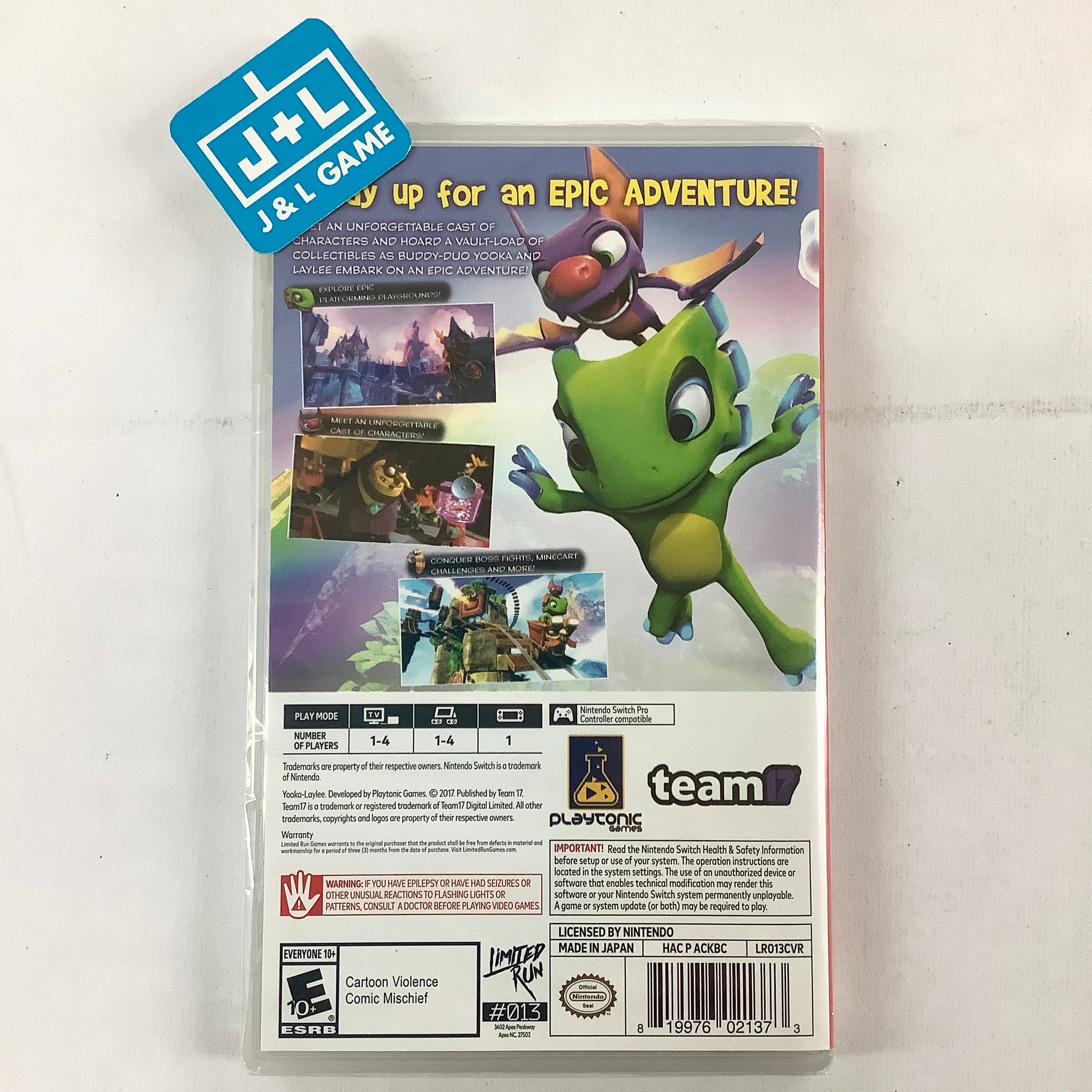 Yooka-Laylee (Limited Run #013) - (NSW) Nintendo Switch | J&L Game