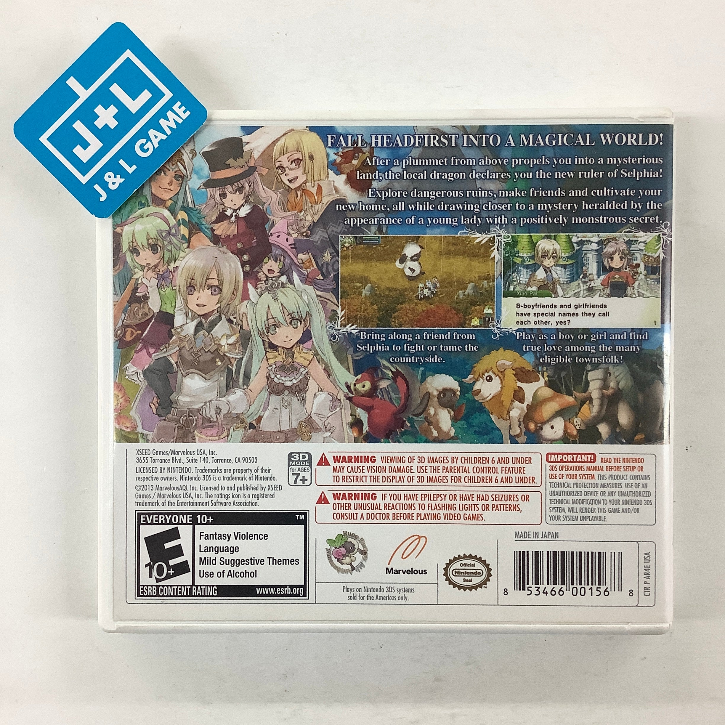 Rune Factory 4 - Nintendo 3DS [Pre-Owned] Video Games XSEED Games   