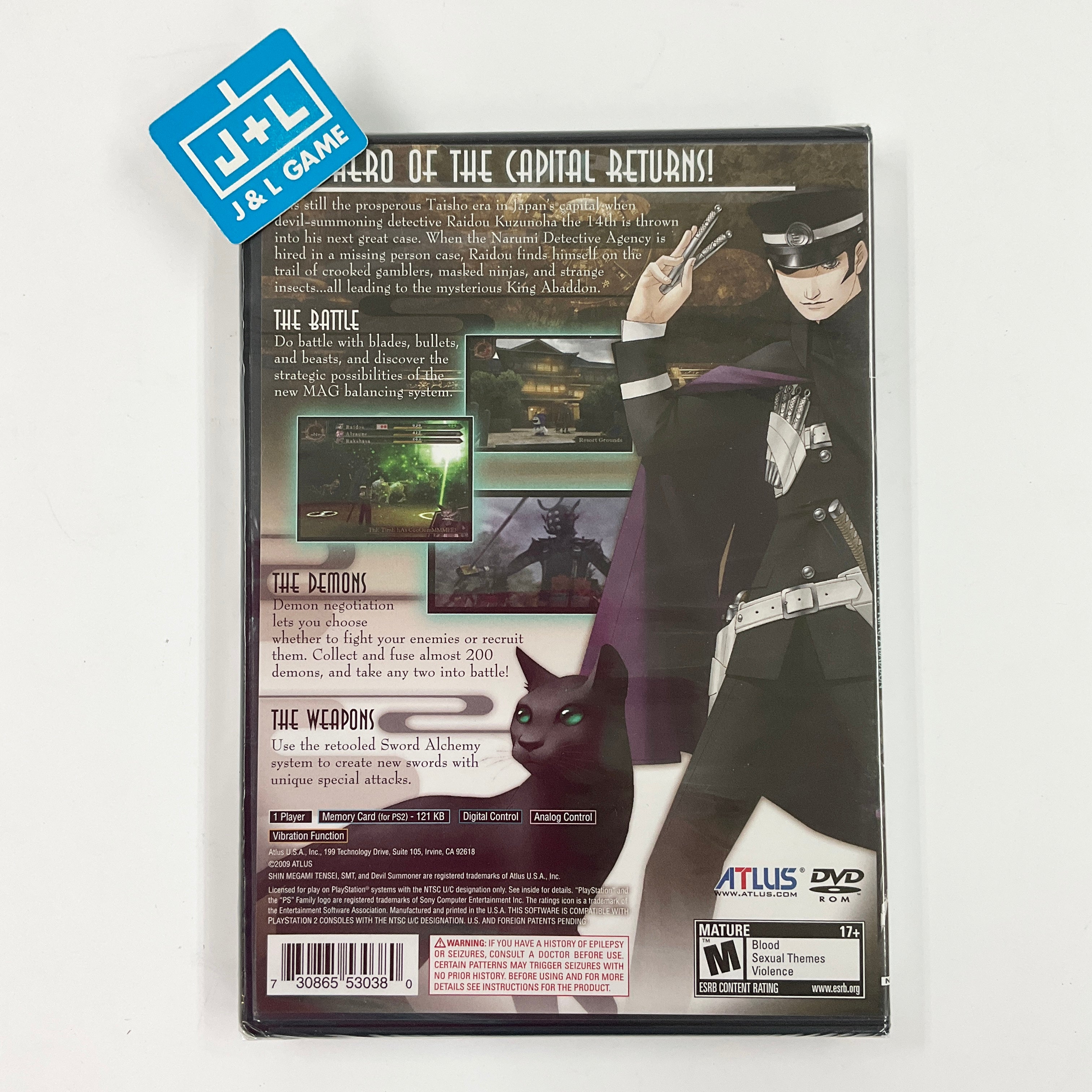 Shin Megami Tensei: Devil Summoner 2: Raidou Kuzunoha versus King Abaddon - (PS2) PlayStation 2 Video Games Atlus   