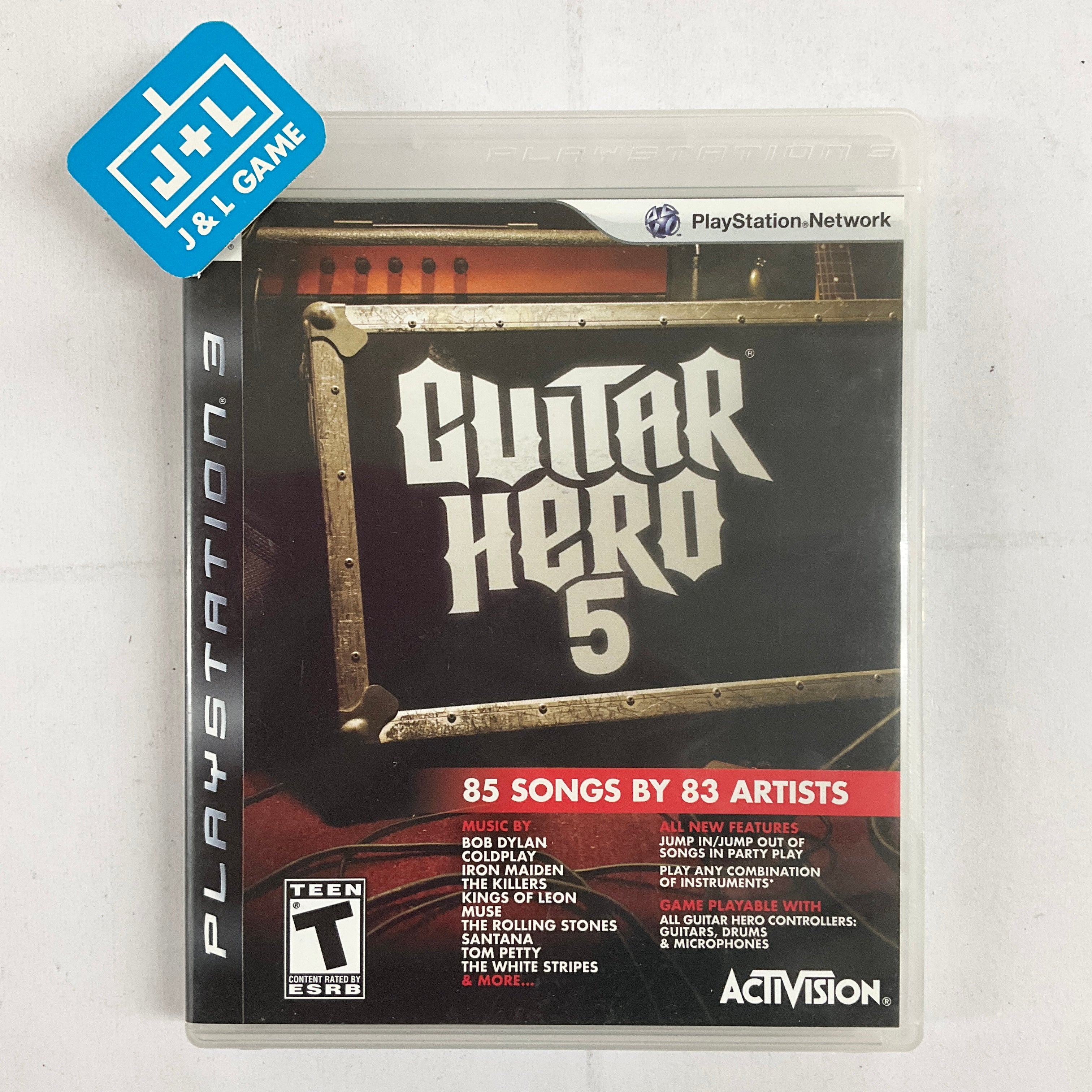 Jeu Guitar Hero 5 PS3 - Version PAL FR Complète (boîte, Manuel) - Bon état - Pour PlayStation 3