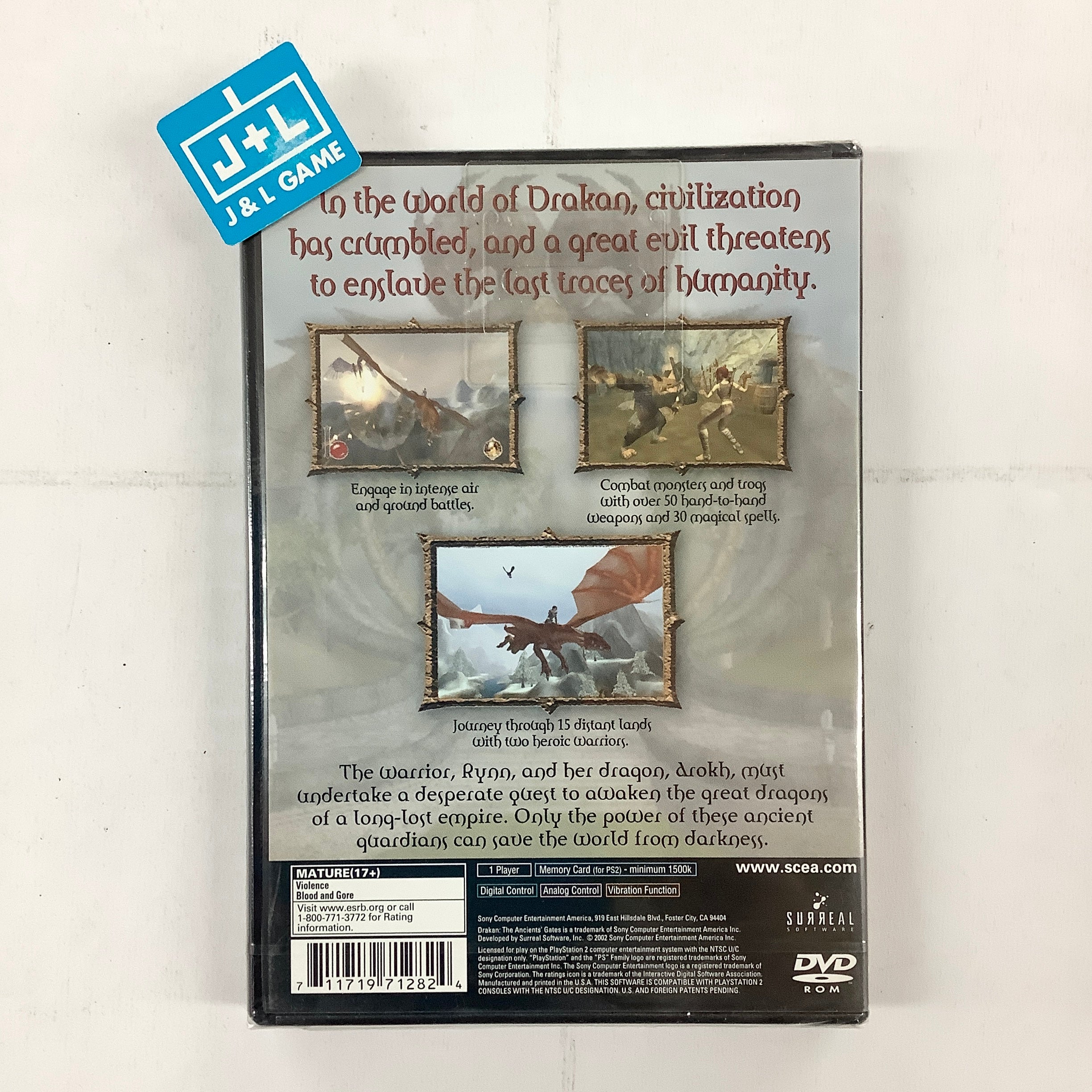 Drakan: The Ancients' Gates - (PS2) PlayStation 2 Video Games SCEA   