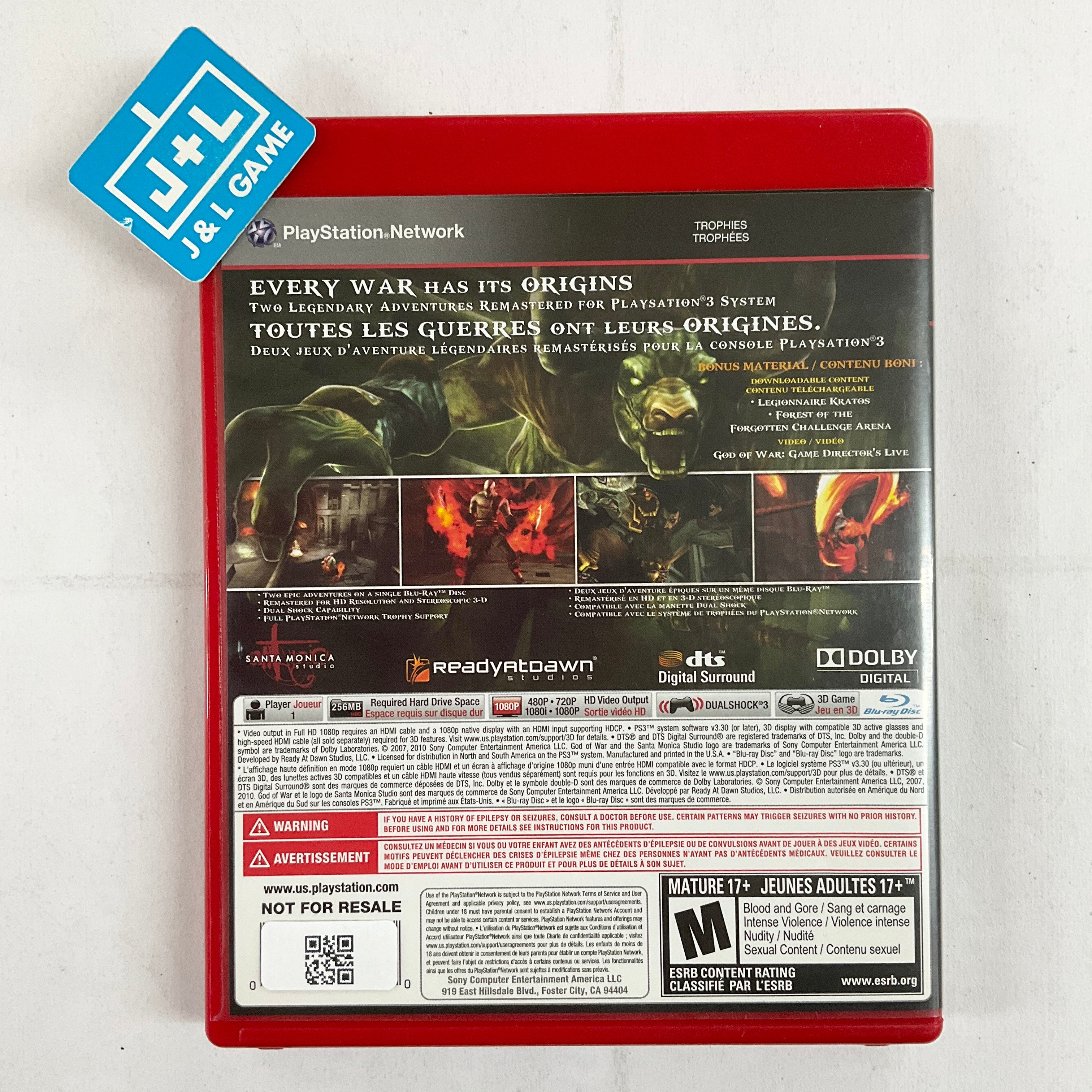 God of War: Origins Collection (Greatest Hits) - (PS3) PlayStation 3 [Pre-Owned] Video Games SCEA   