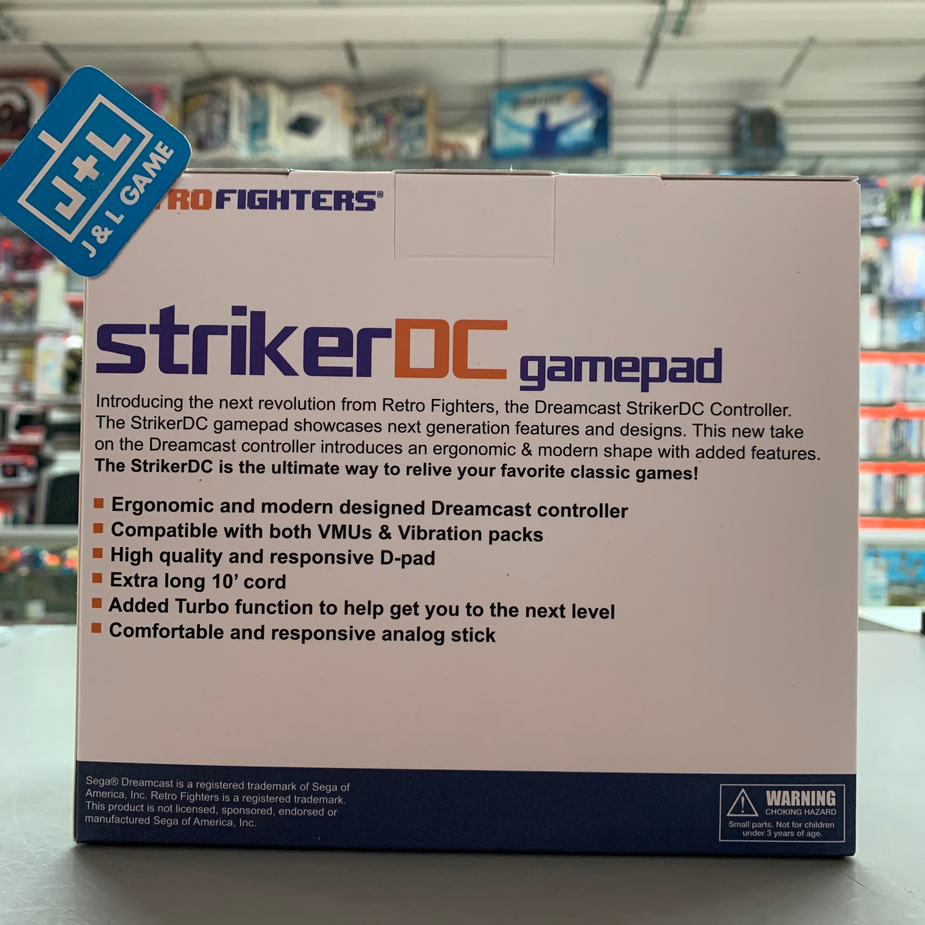 Retro Fighters StrikerDC Dreamcast Controller ( Blue ) - SEGA Dreamcast Accessories Retro Fighters   