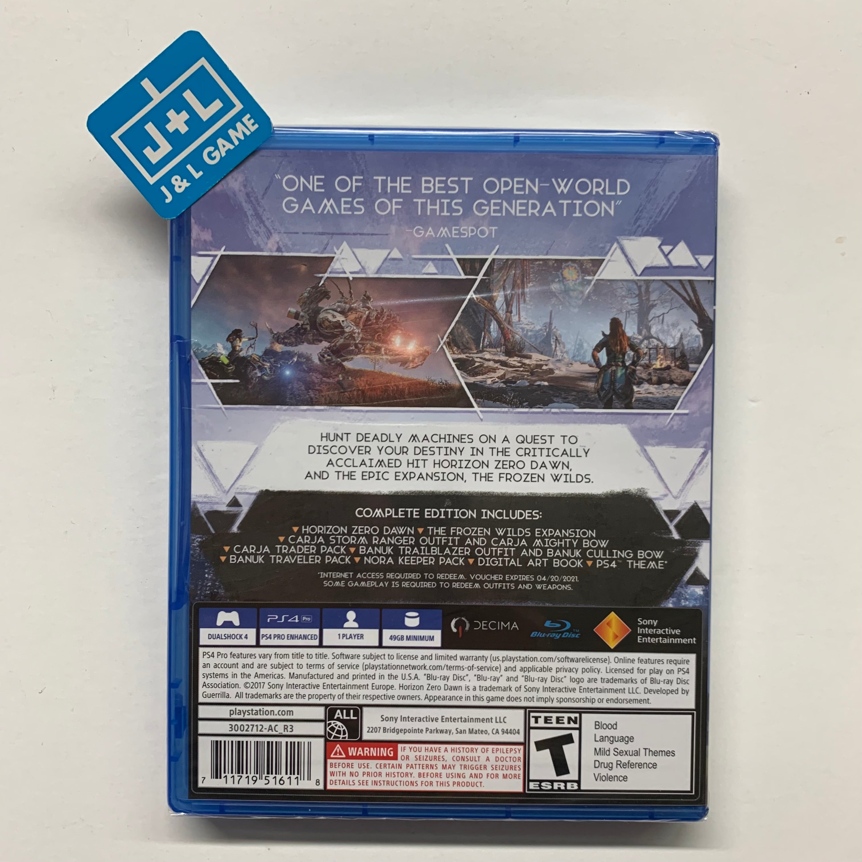 Horizon Zero Dawn: Complete Edition - (PS4) PlayStation 4 | J&L Game