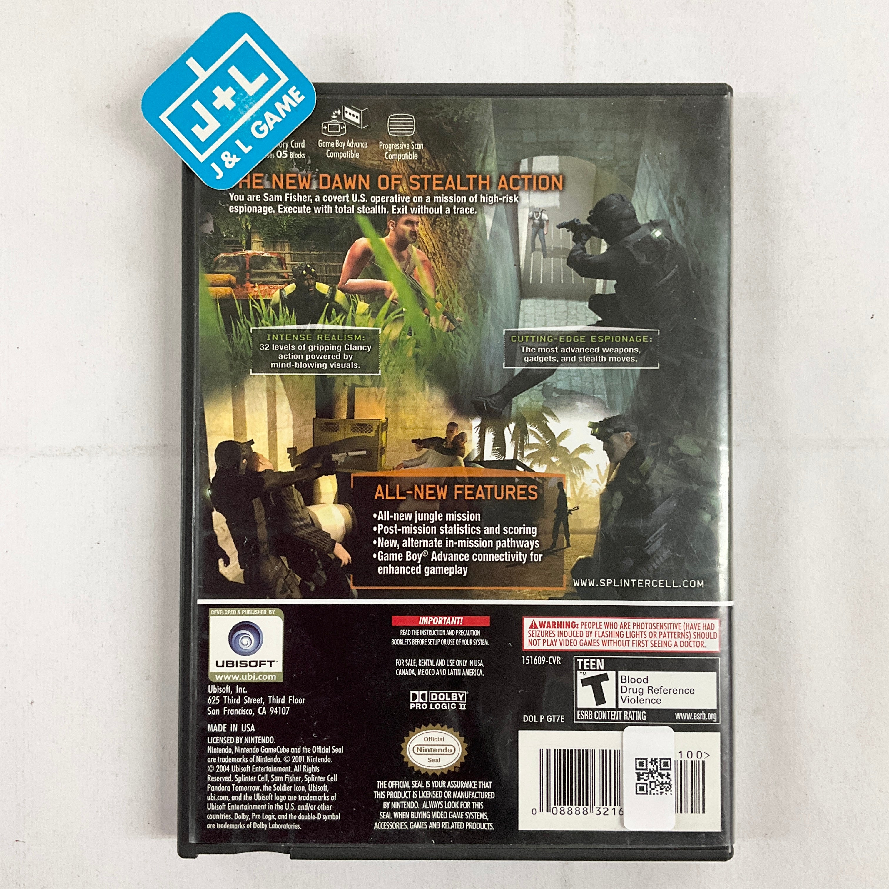 Tom Clancy's Splinter Cell Pandora Tomorrow - (GC) GameCube [Pre-Owned] Video Games Ubisoft   