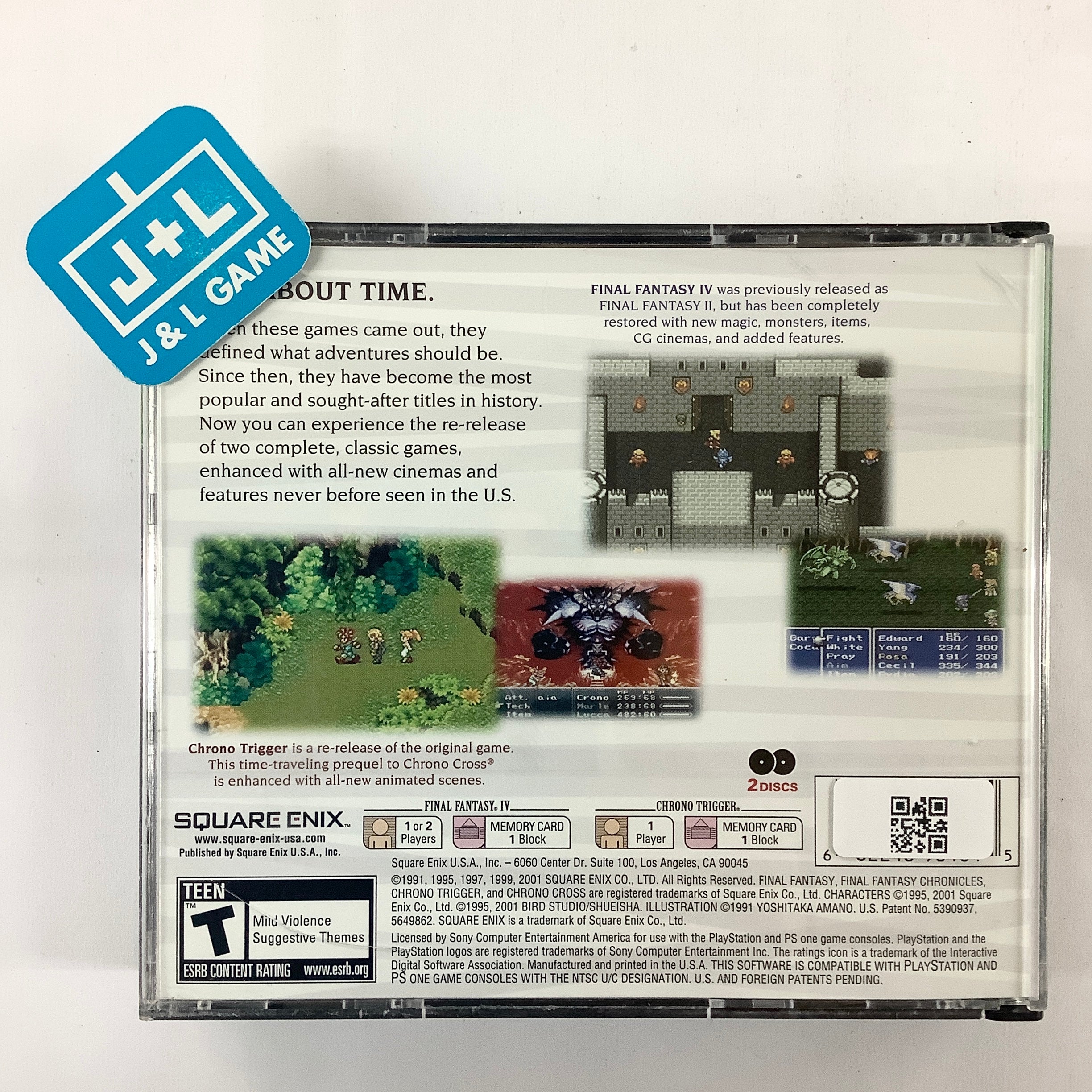 Final Fantasy Chronicles (Greatest Hits) - (PS1) PlayStation 1 [Pre-Owned] Video Games Square Enix   