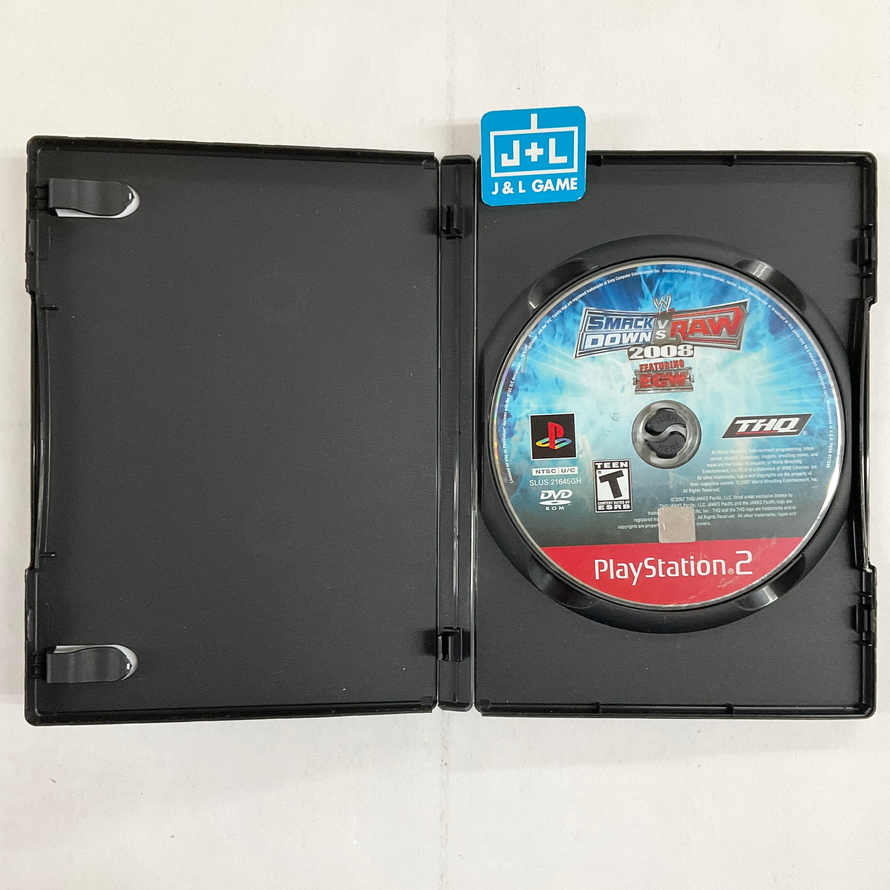 WWE SmackDown! vs. RAW 2008 (Greatest Hits) - (PS2) PlayStation 2 [Pre-Owned] Video Games THQ   