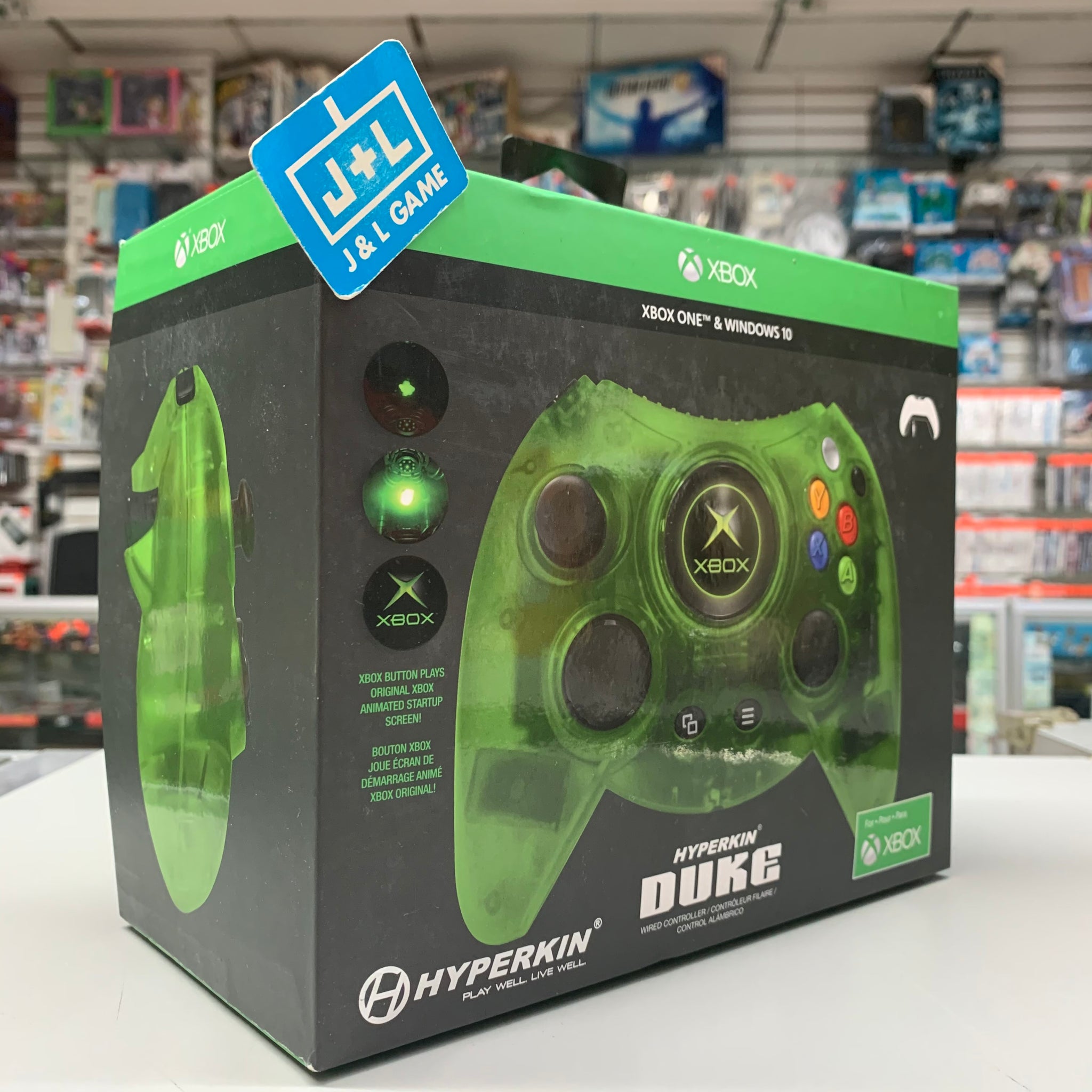 Y equipo garra bruscamente Hyperkin Duke Wired Controller for Xbox One/ Windows 10 PC (Green Limi –  J&L Video Games New York City
