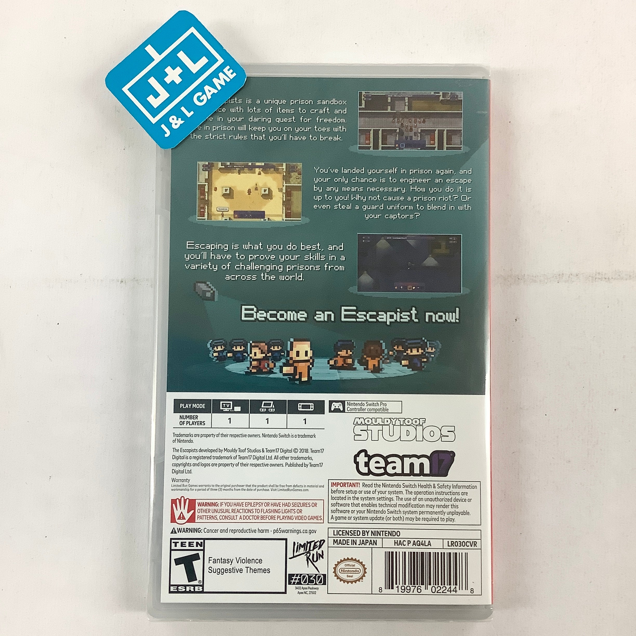 The Escapists: Complete Edition (Limited Run #030) - (NSW) Nintendo Switch Video Games Limited Run Games   