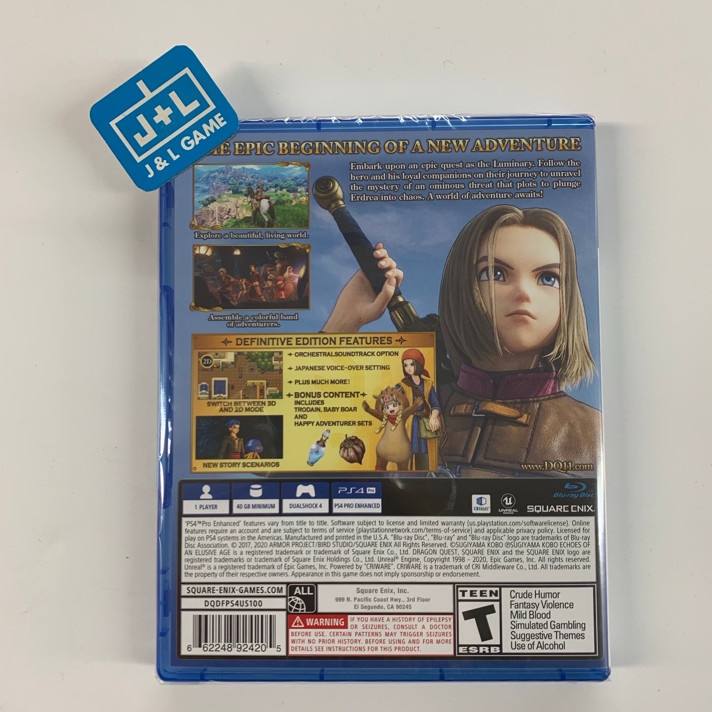 Dragon Quest XI S: Echoes of An Elusive Age Definitive Edition - (PS4) PlayStation 4 Video Games Square Enix