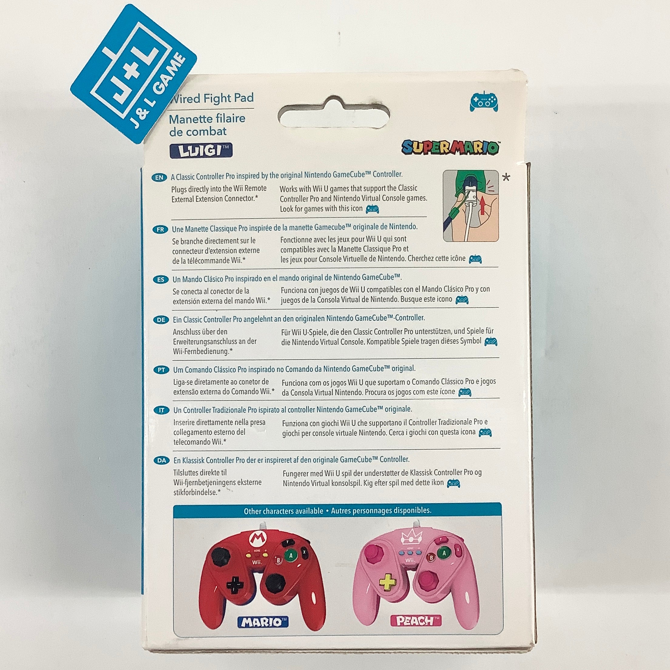 PDP Wired Fight Pad ( Luigi ) - Nintendo Wii U Accessories PDP   