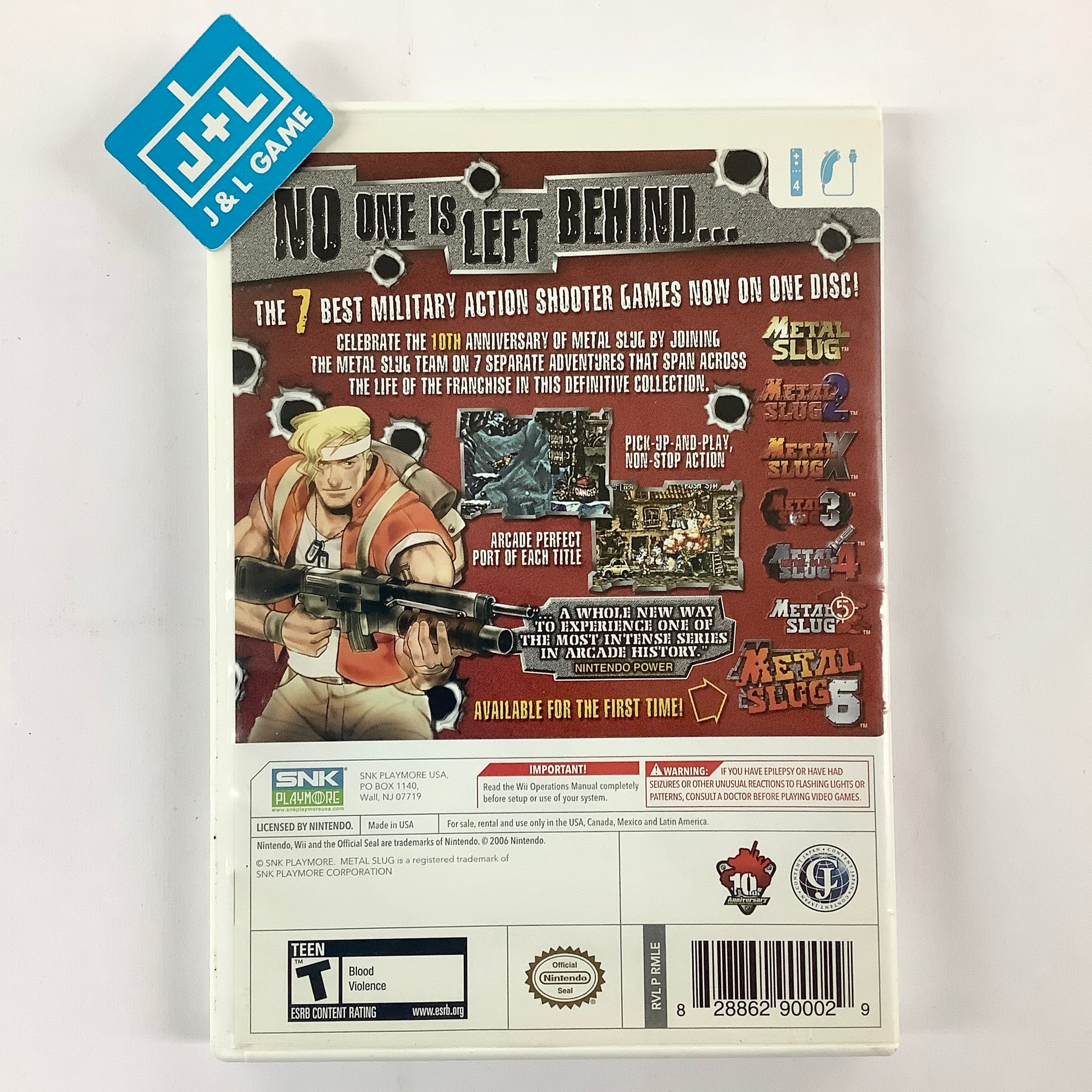 Metal Slug Anthology - Nintendo Wii [Pre-Owned] | J&L Game