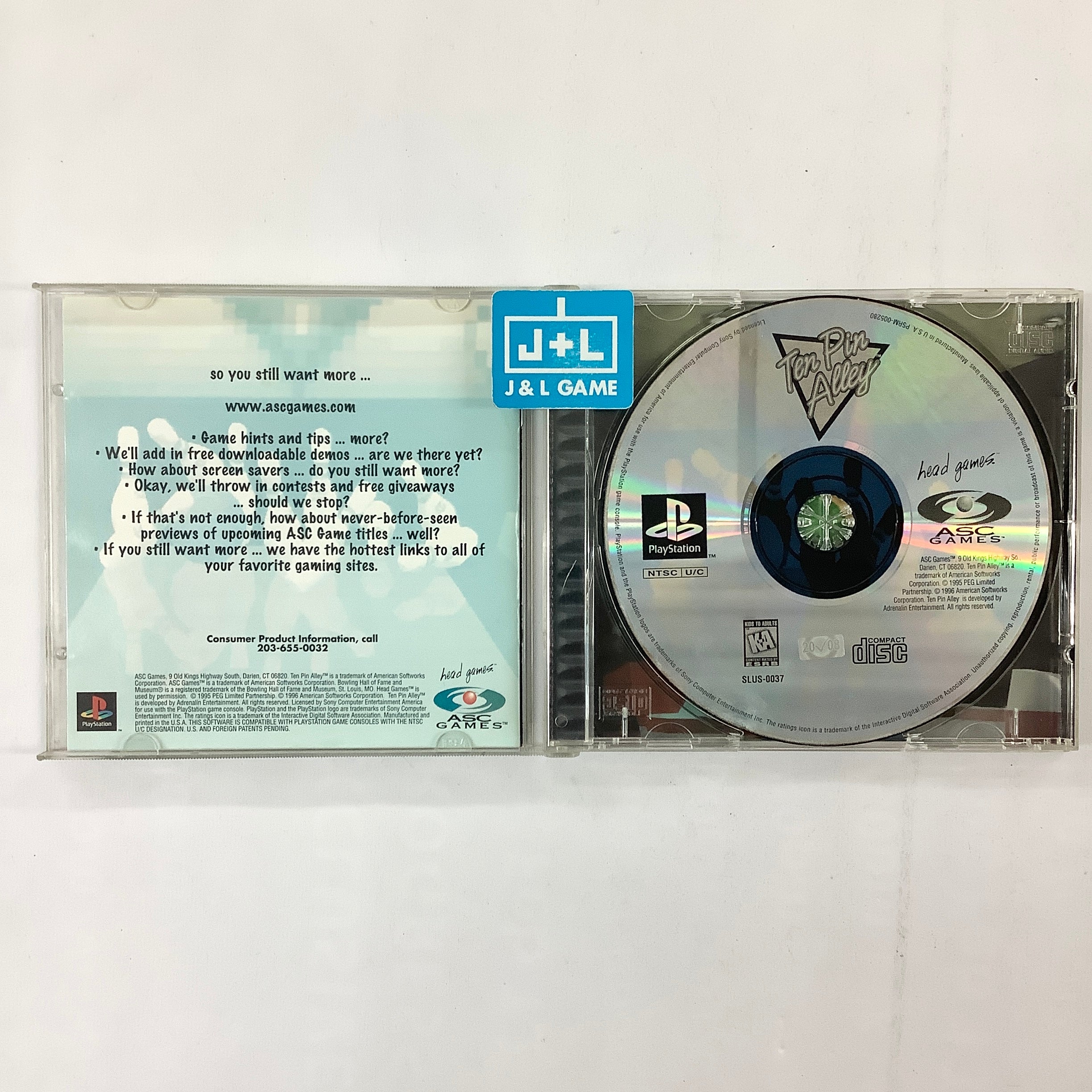 Ten Pin Alley - (PS1) PlayStation 1 [Pre-Owned] Video Games ASC Games   