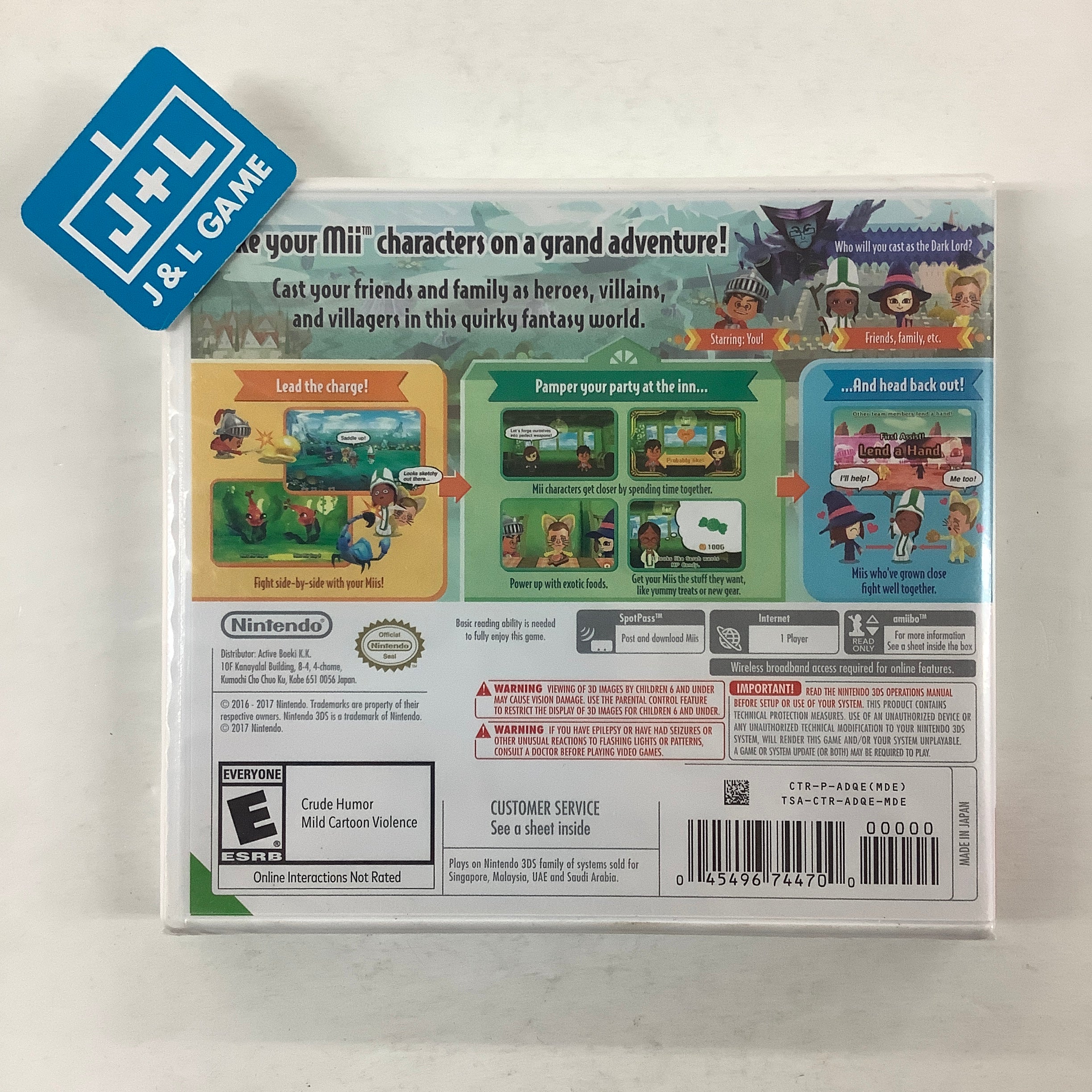 Miitopia - Nintendo 3DS (World Edition) | J&L Game