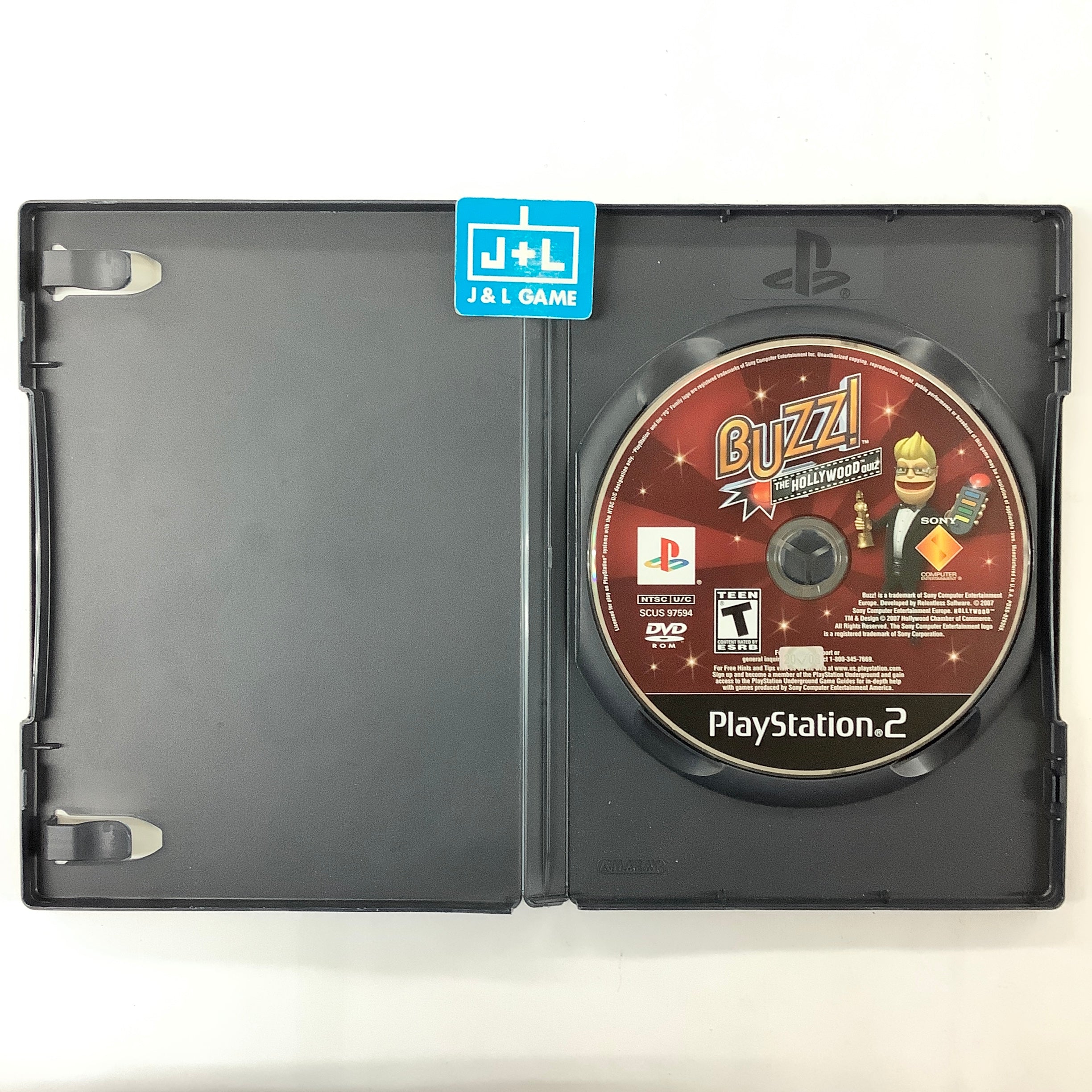 Buzz! The Hollywood Quiz - (PS2) PlayStation 2 [Pre-Owned] Video Games SCEA   