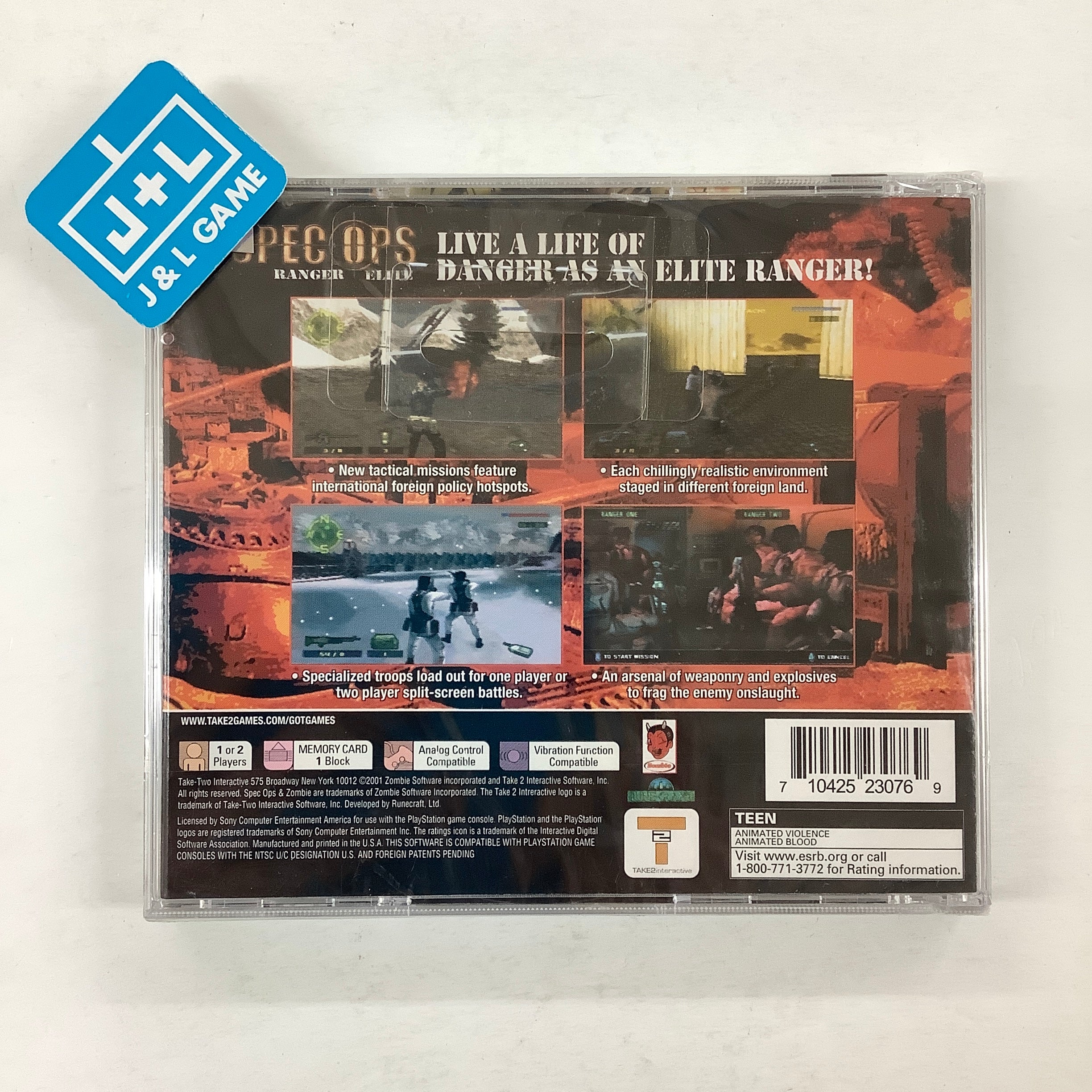 Spec Ops: Ranger Elite - (PS1) PlayStation 1 Video Games Take-Two Interactive   