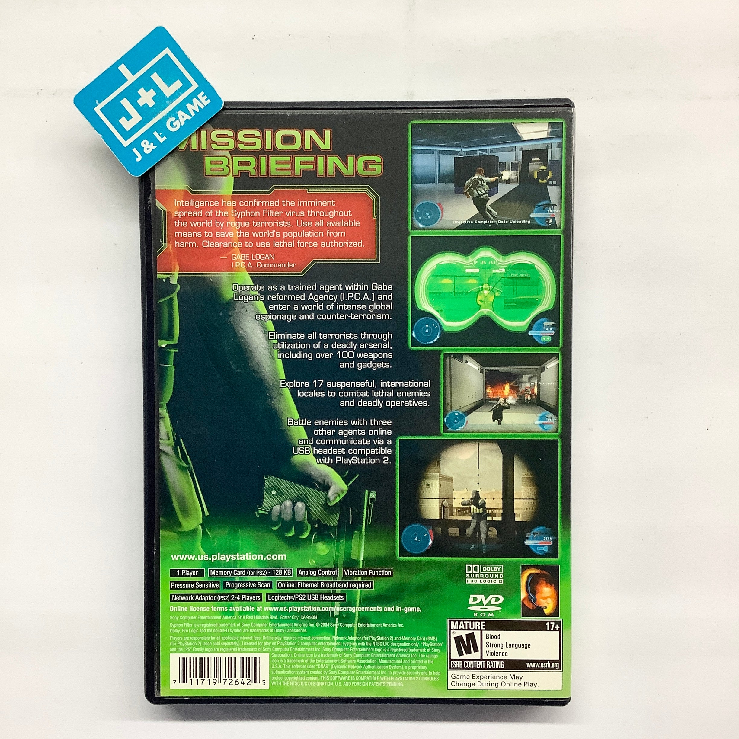 Syphon Filter: The Omega Strain - (PS2) PlayStation 2 [Pre-Owned] Video Games SCEA   