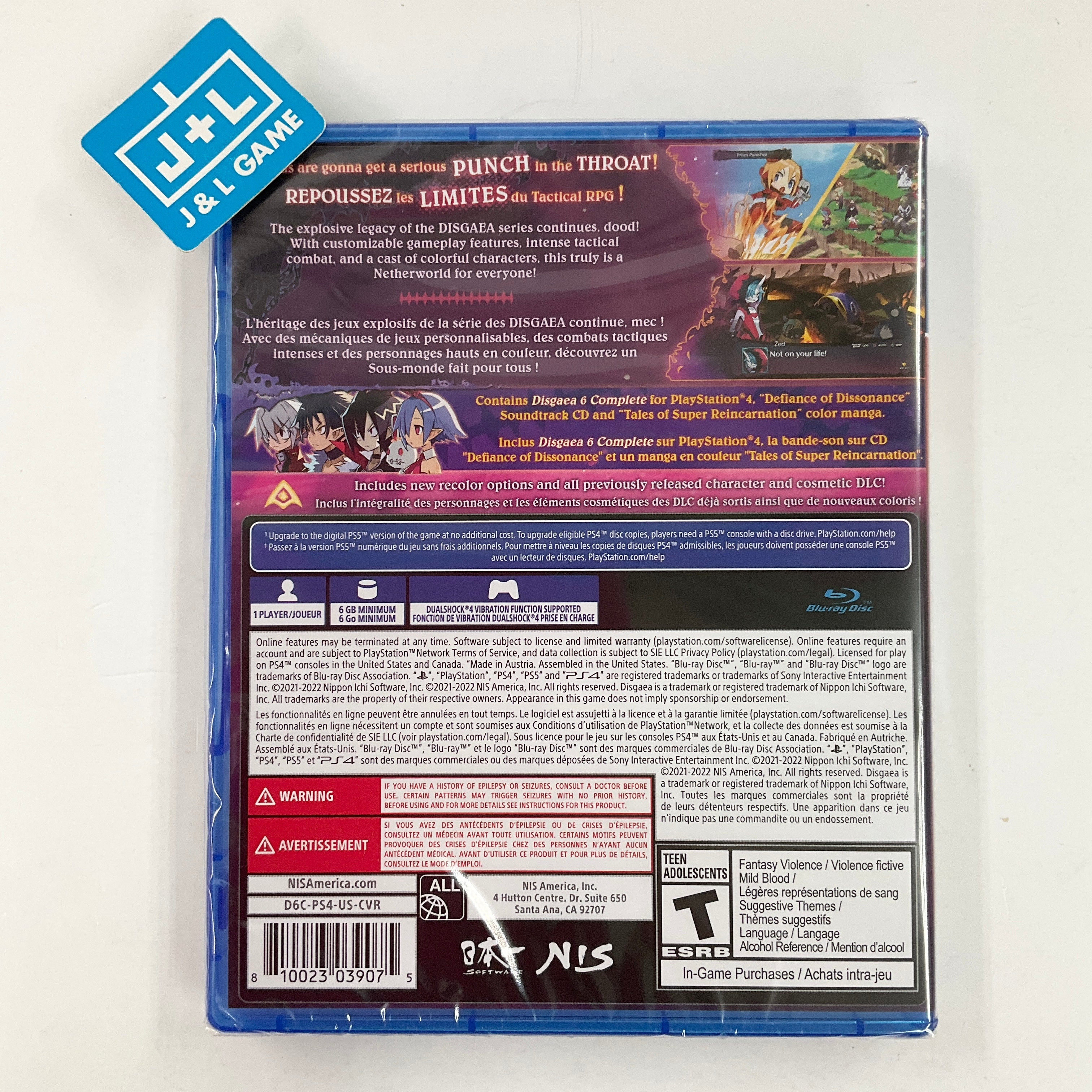 Disgaea 6 Complete (Deluxe Edition) - (PS4) PlayStation 4 Video Games NIS America