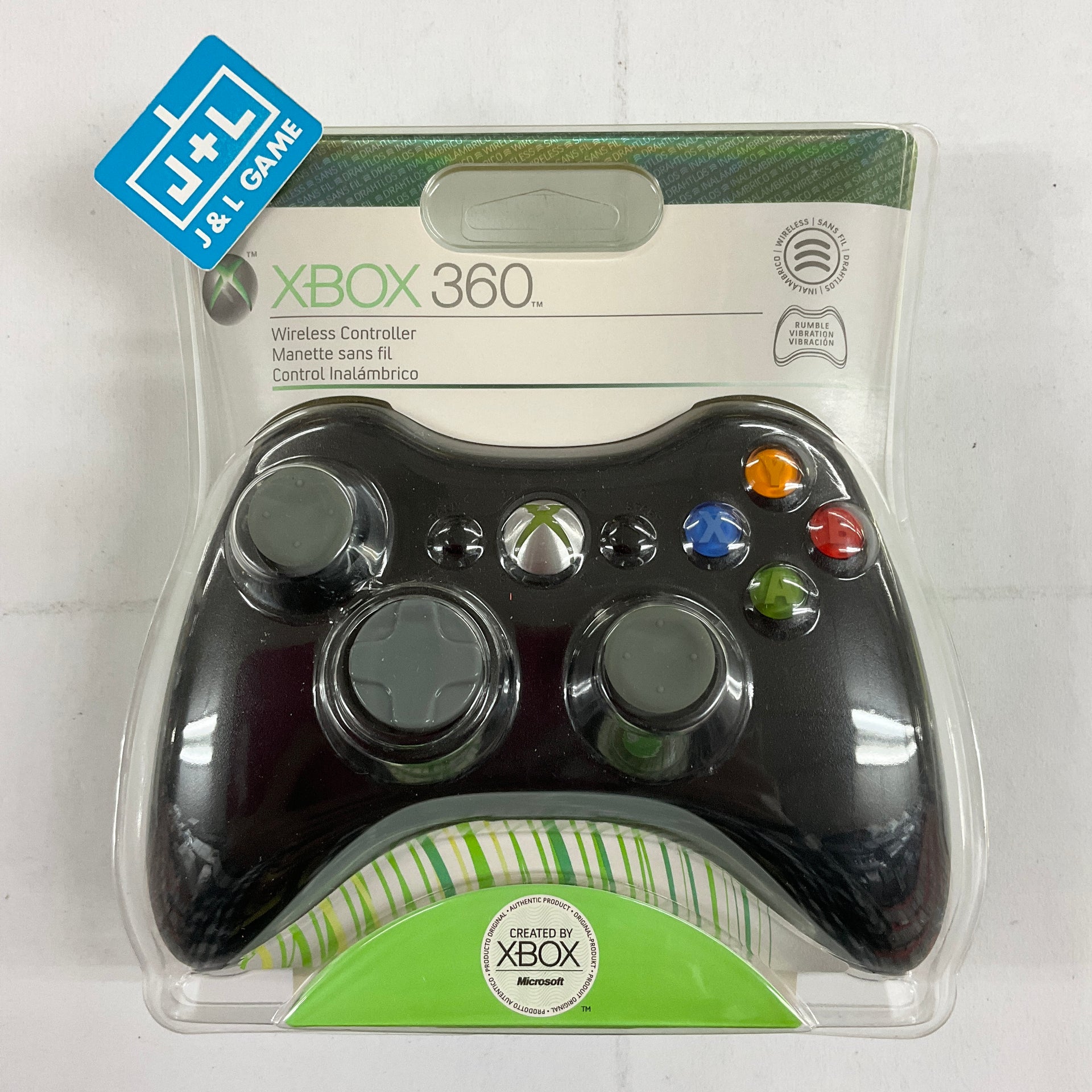 Microsoft Xbox 360 Wireless Controller (Matte Black) Xbox 360 J&L Game