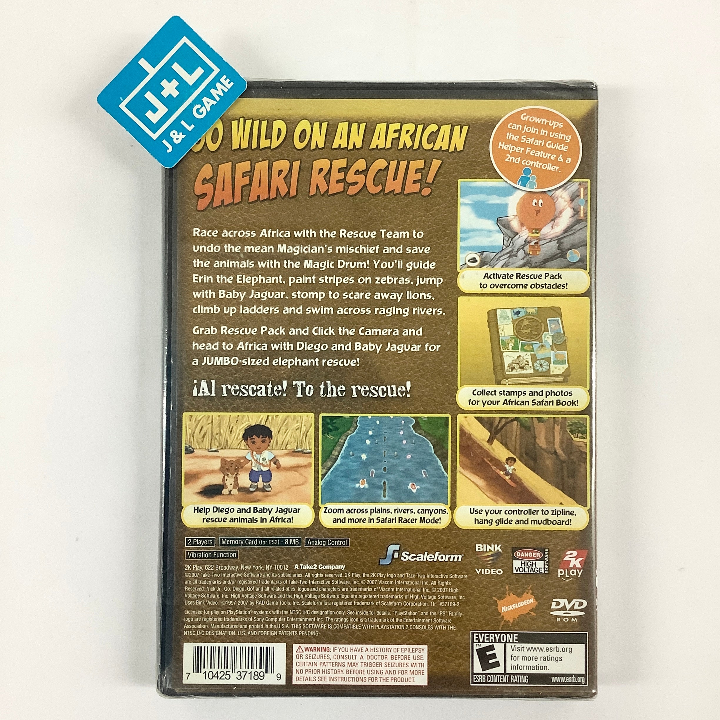 Go, Diego, Go! Safari Rescue - (PS2) PlayStation 2 Video Games 2K Play   