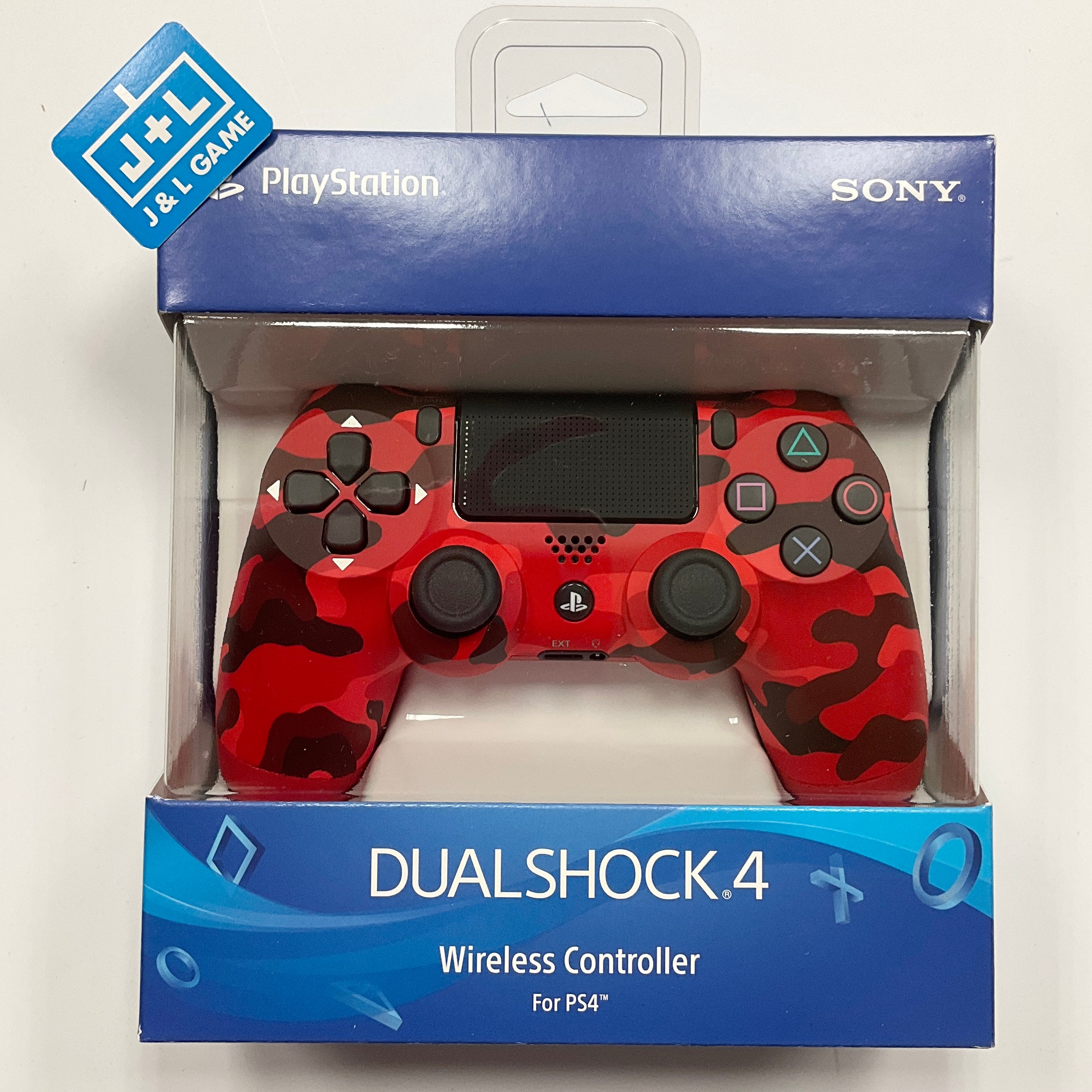 SONY DualShock 4 Wireless Controller (Red Camouflage) - (PS4) PlayStation 4 Accessories Sony Interactive Entertainment LLC   