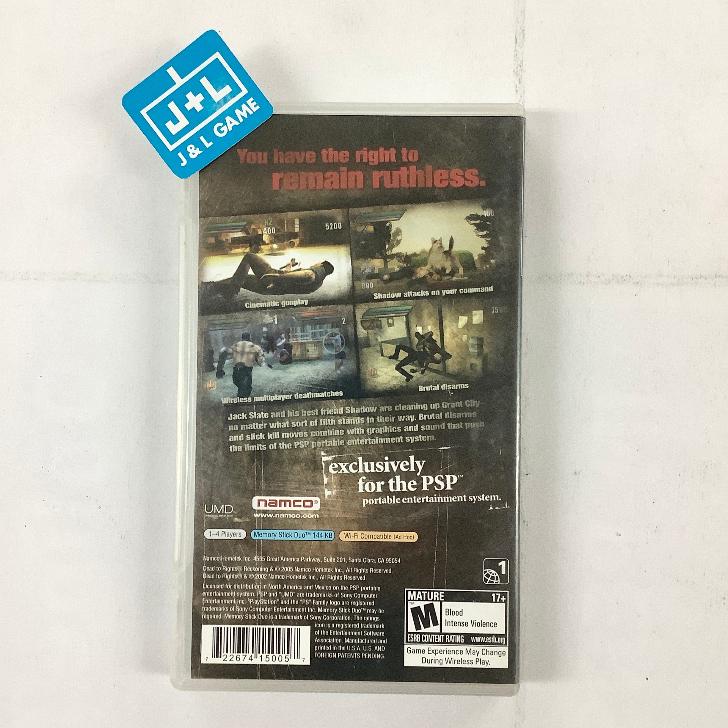 Dead to Rights: Reckoning - Sony PSP [Pre-Owned] Video Games Namco   