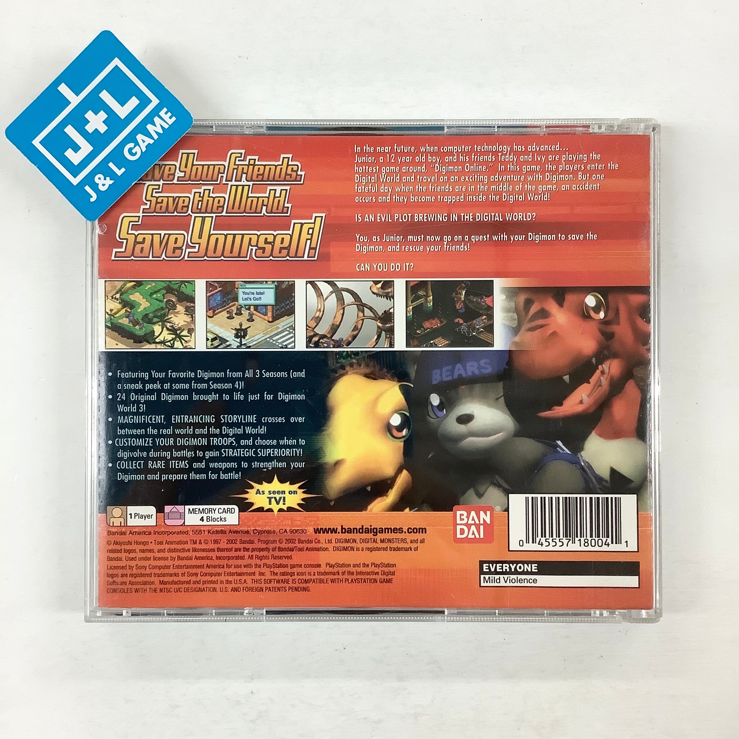 Digimon World 3  - (PS1) PlayStation 1 [Pre-Owned] Video Games Bandai   