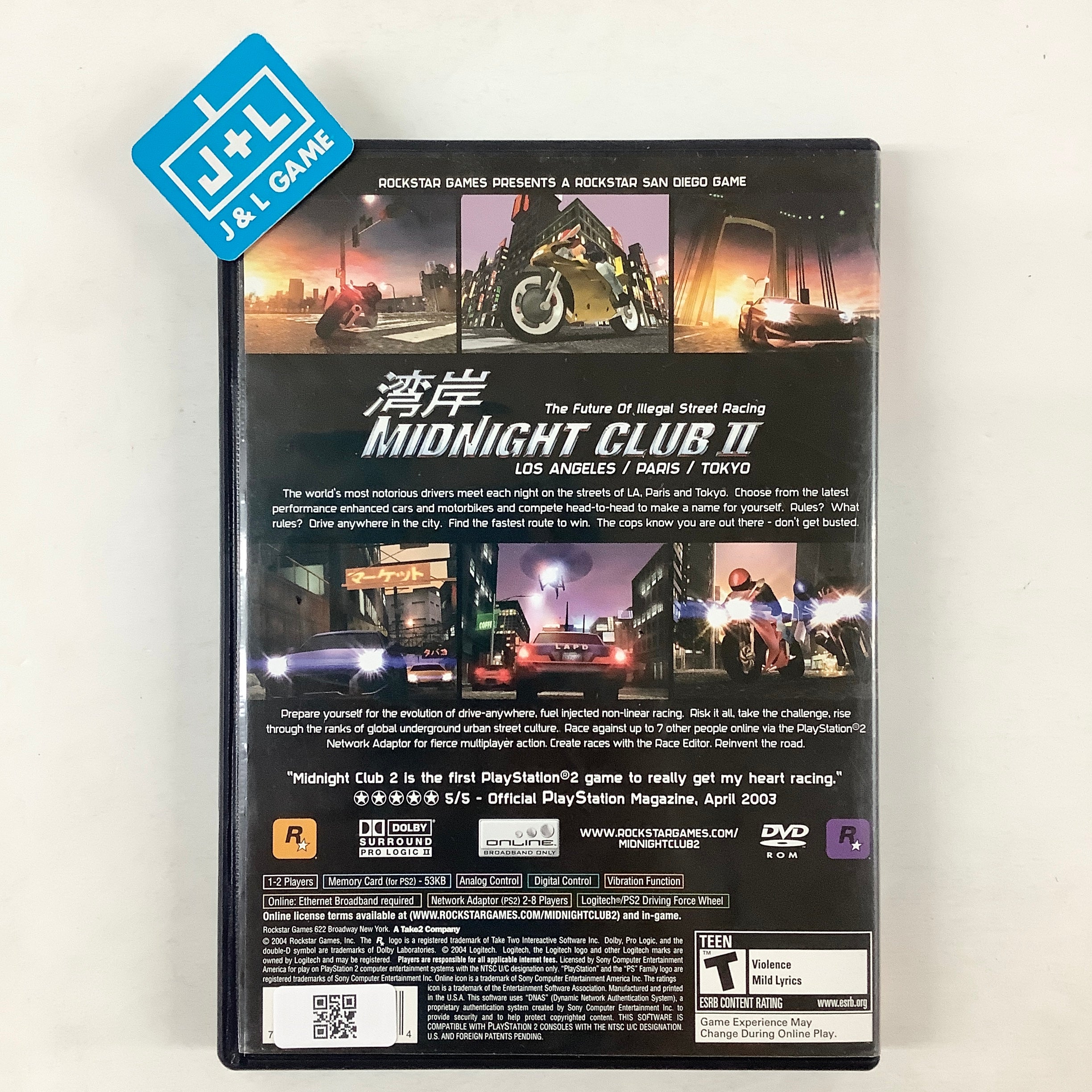 Midnight Club II (Greatest Hits) - (PS2) PlayStation 2 [Pre-Owned] Video Games Rockstar Games   