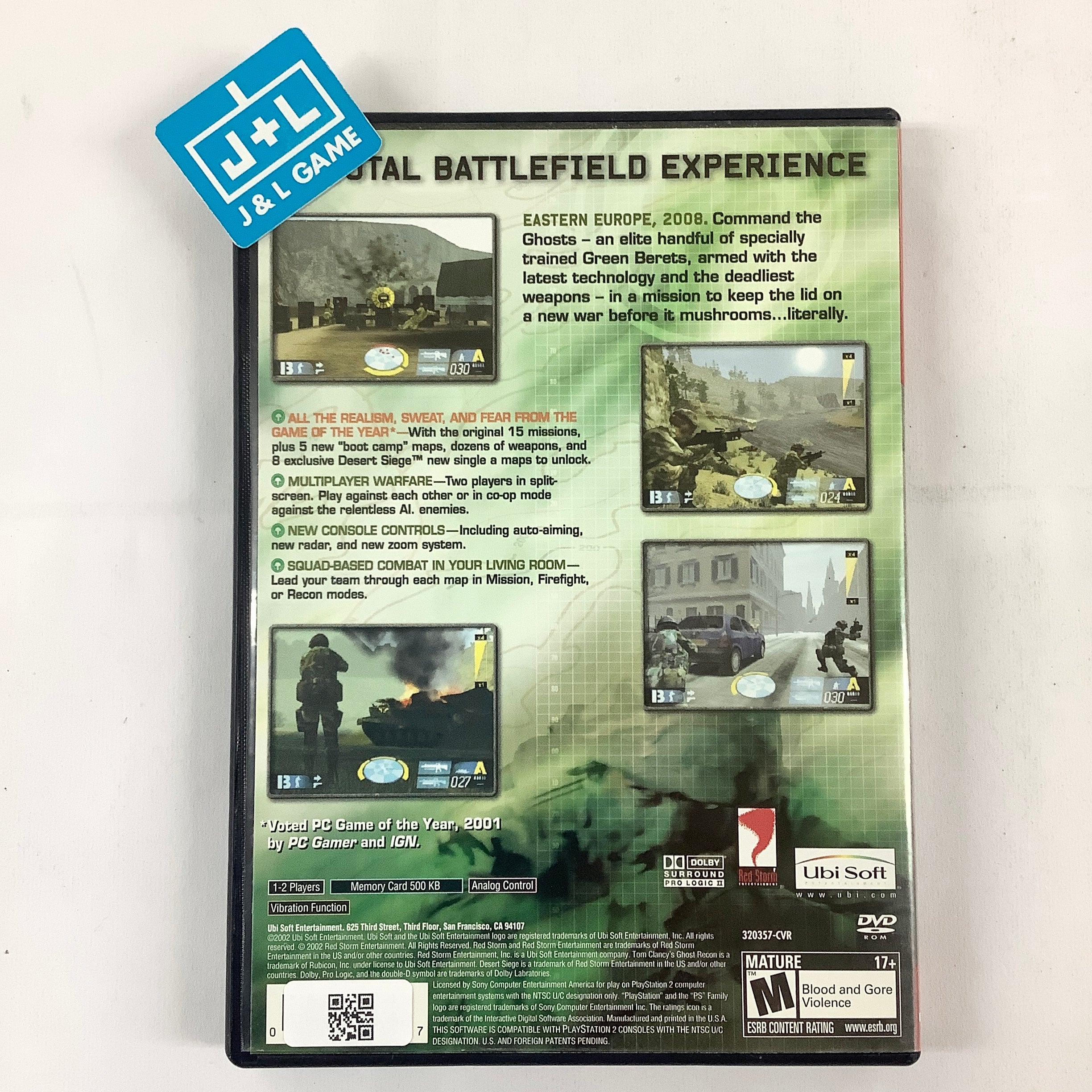 Tom Clancy's Ghost Recon (Greatest Hits) - (PS2) PlayStation 2 [Pre-Owned] Video Games Ubisoft   
