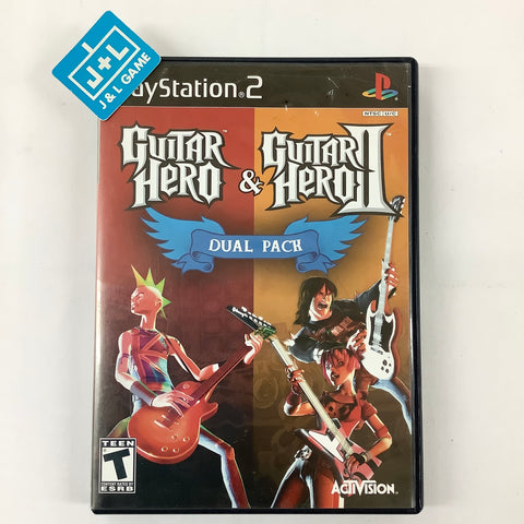 Guitar Hero & Guitar Hero II Dual Pack - (PS2) PlayStation 2 [Pre-Owned] Video Games Activision   
