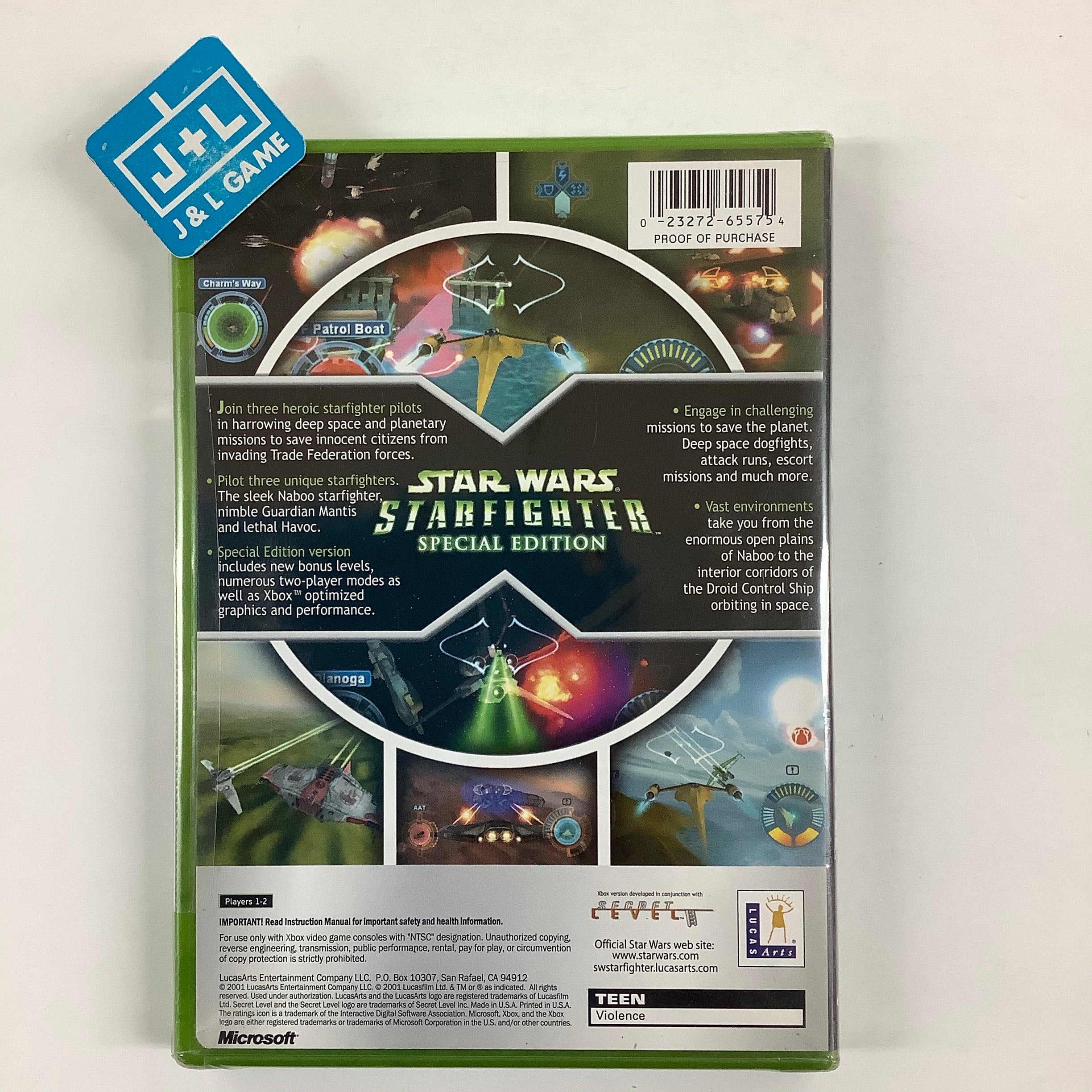 Star Wars Starfighter: Special Edition - (XB) Xbox Video Games LucasArts   
