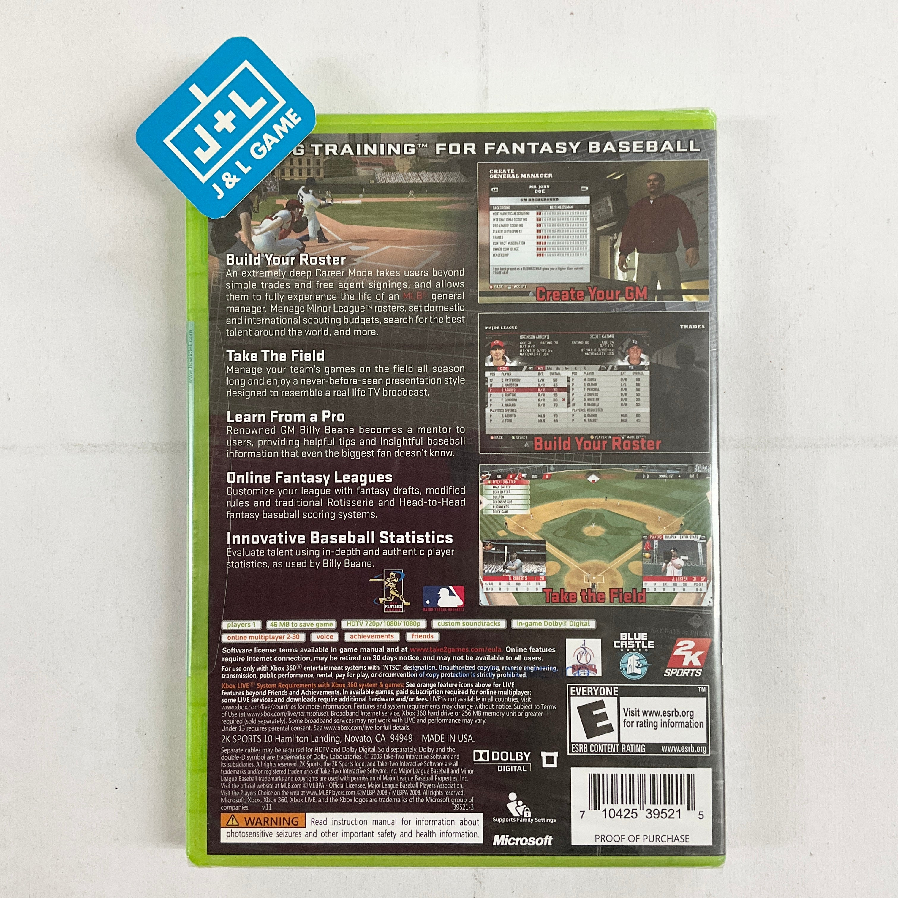 MLB Front Office Manager - Xbox 360 Video Games 2K Sports   