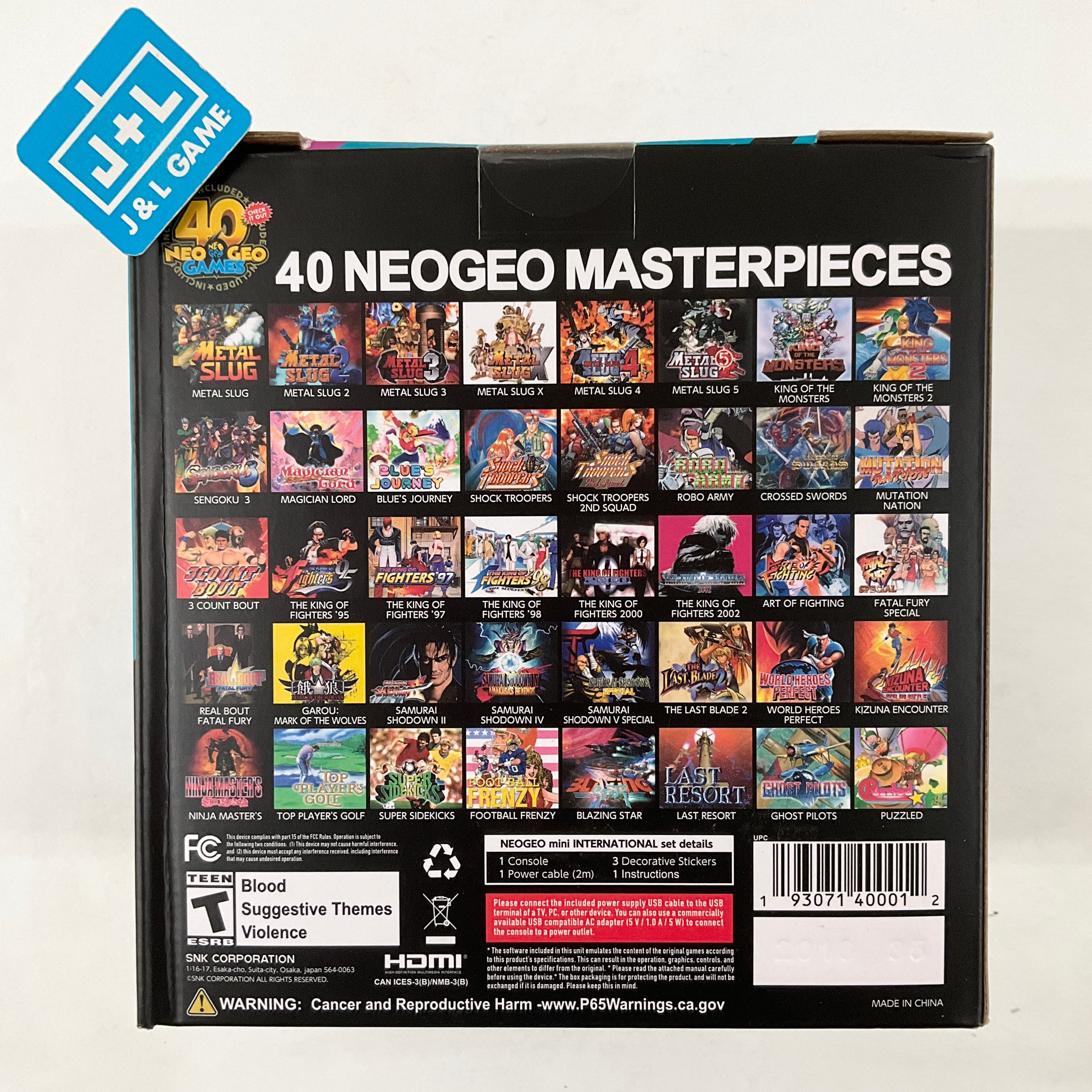 NEOGEO Mini International - (NGM) NeoGeo Mini | J&L Game