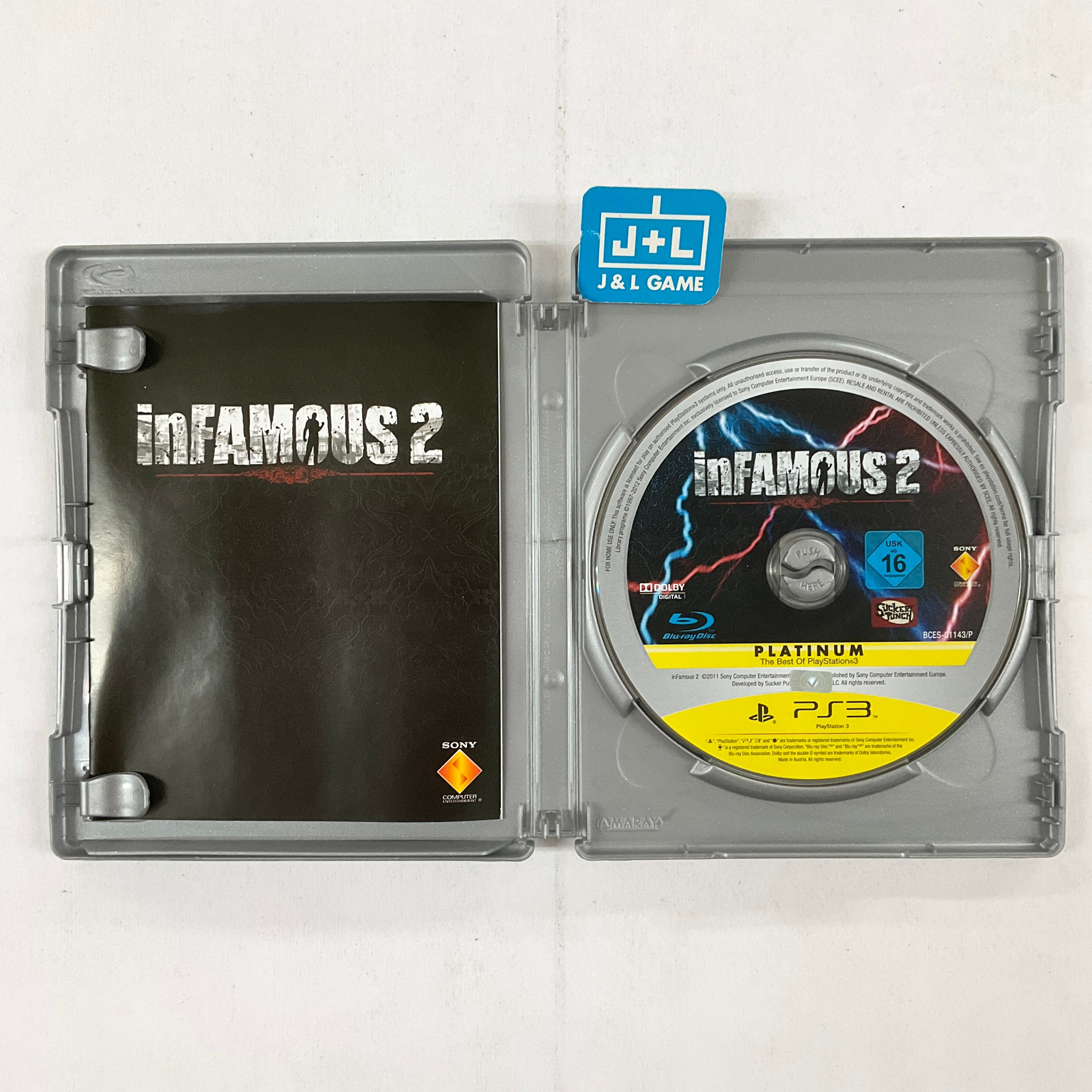 inFamous 2 (Platinum Hits) - (PS3) PlayStation 3 [Pre-Owned] (European Import) Video Games SCEA   