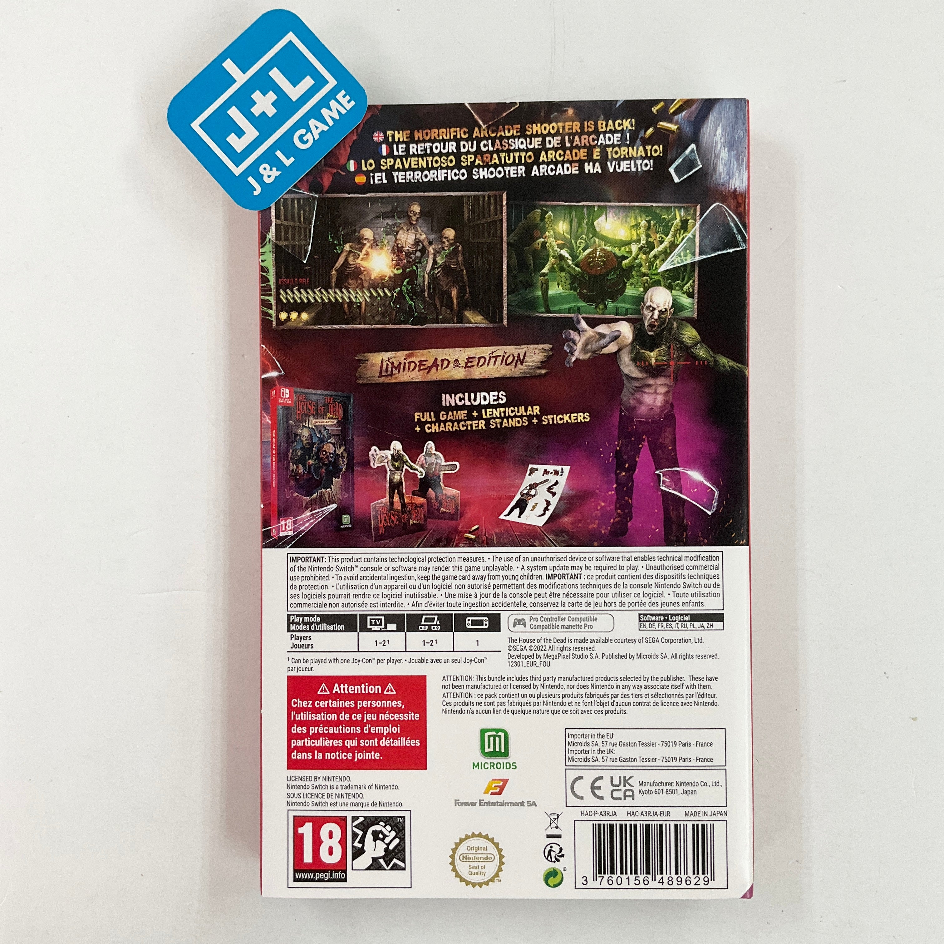 The House of the Dead: Remake (Limidead Edition) - (NSW) Nintendo Switch (European Import) [UNBOXING] Video Games Microids   