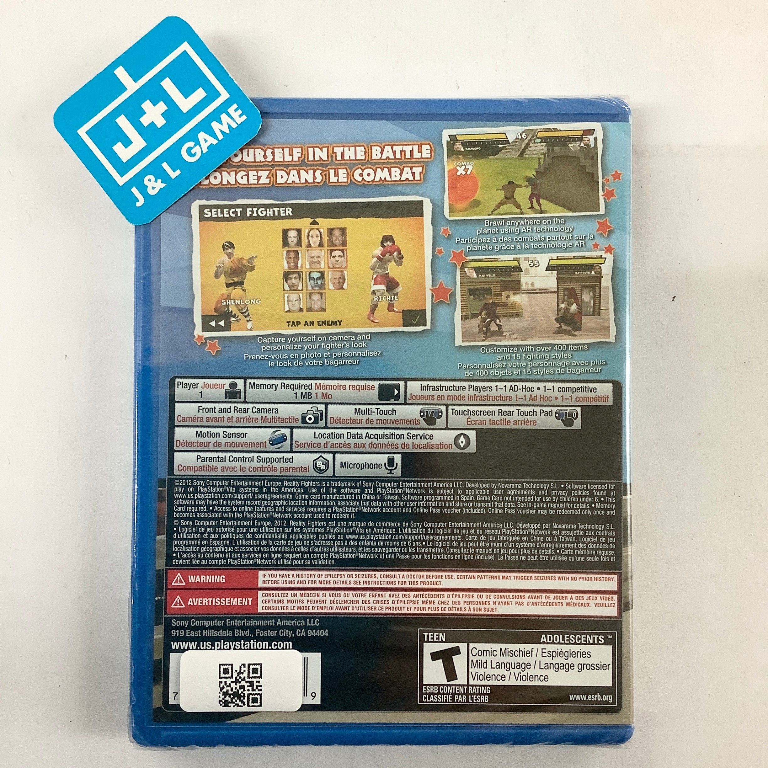 Reality Fighters - (PSV) PlayStation Vita Video Games SCEA   