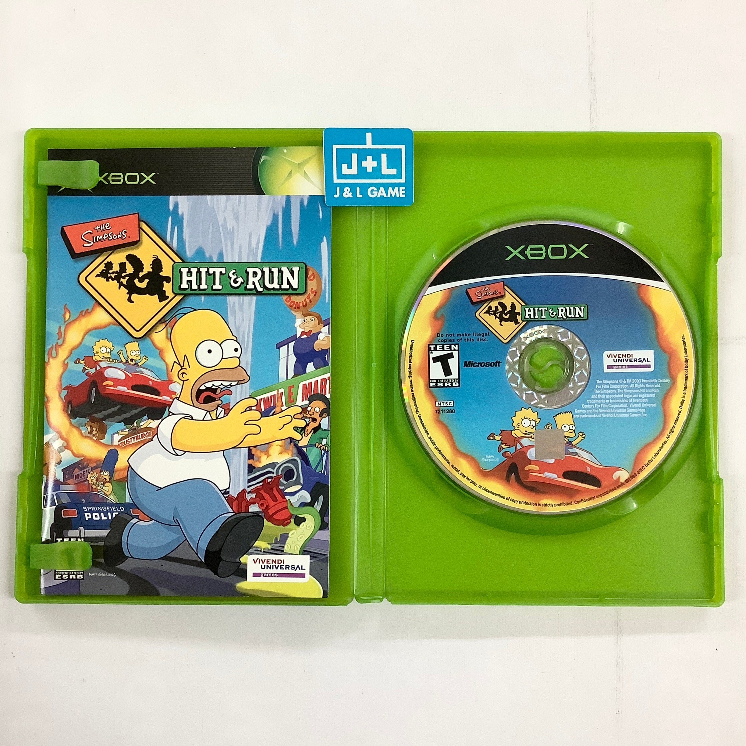 The Simpsons: Hit & Run - (XB) Xbox [Pre-Owned] Video Games VU Games   