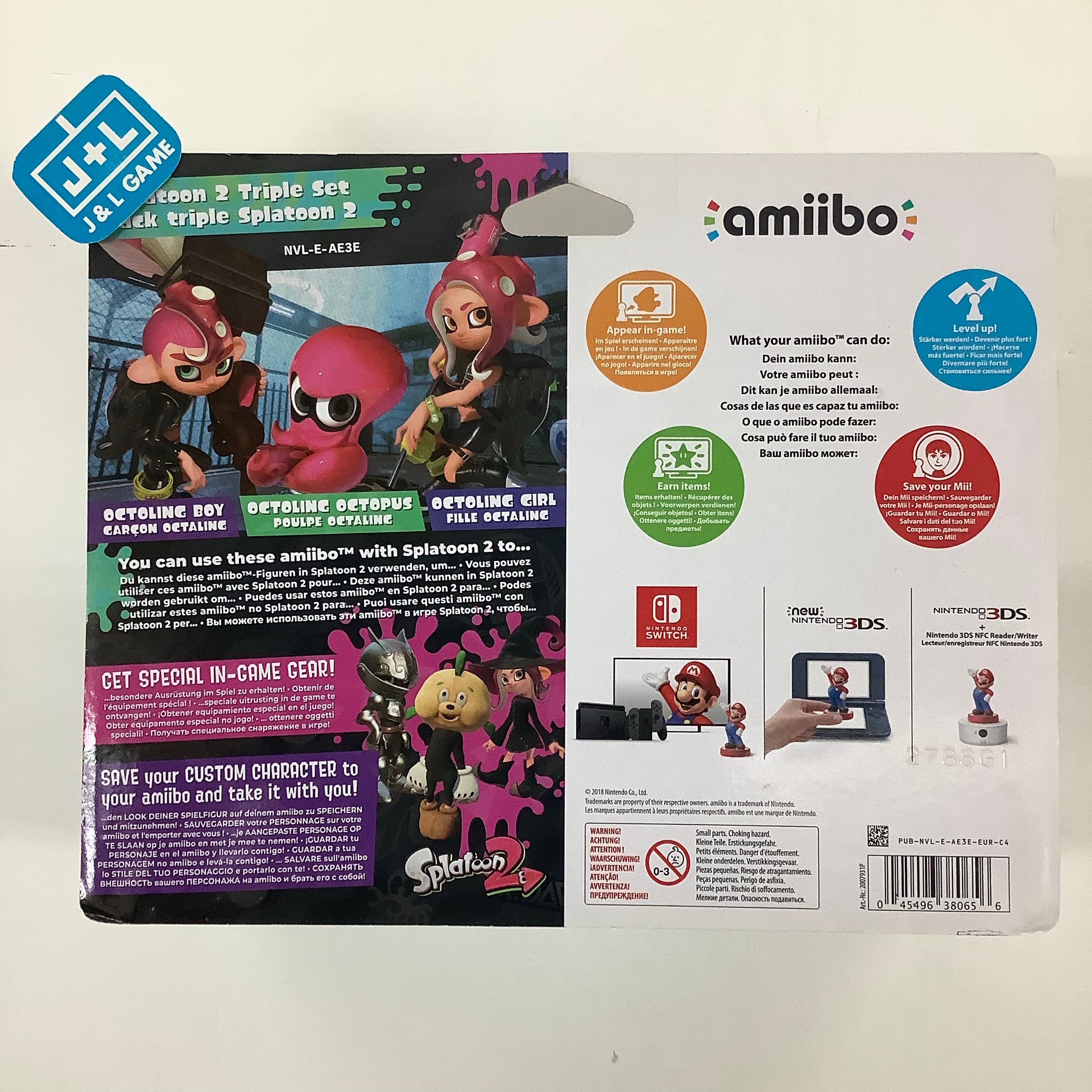 Octoling 3-pack (Splatoon series) - Nintendo Switch Amiibo (European Import) Amiibo Nintendo   