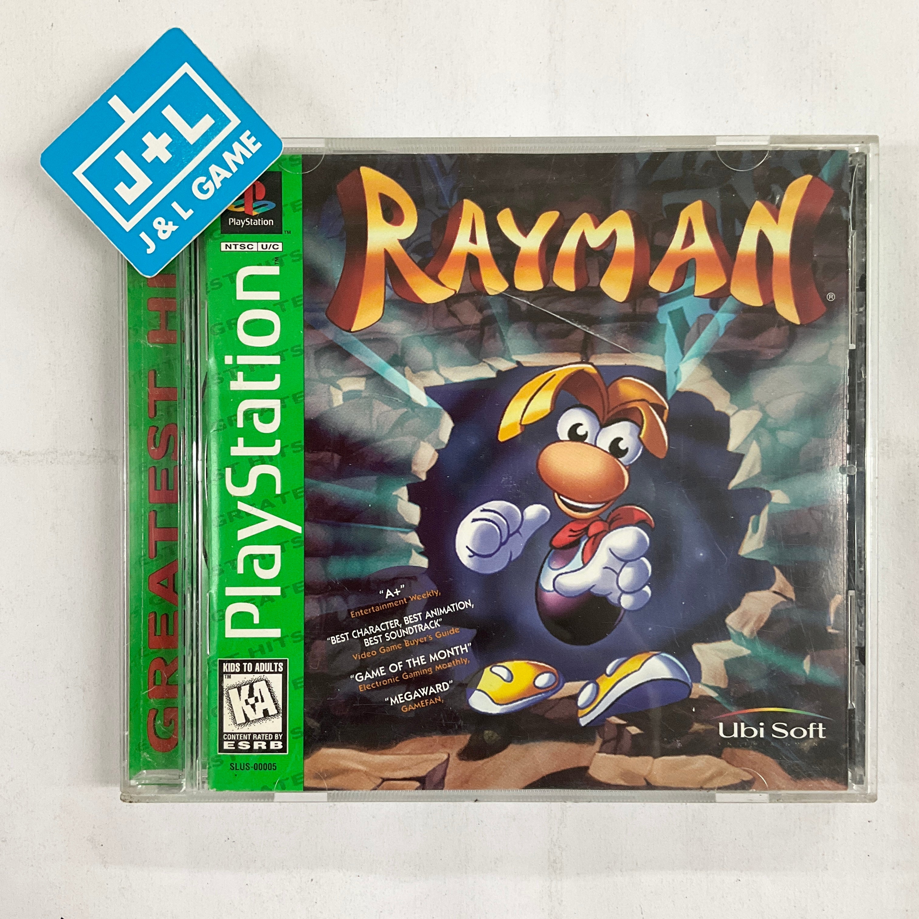 Rayman (Greatest Hits) - (PS1) PlayStation 1 [Pre-Owned] Video Games Ubisoft   