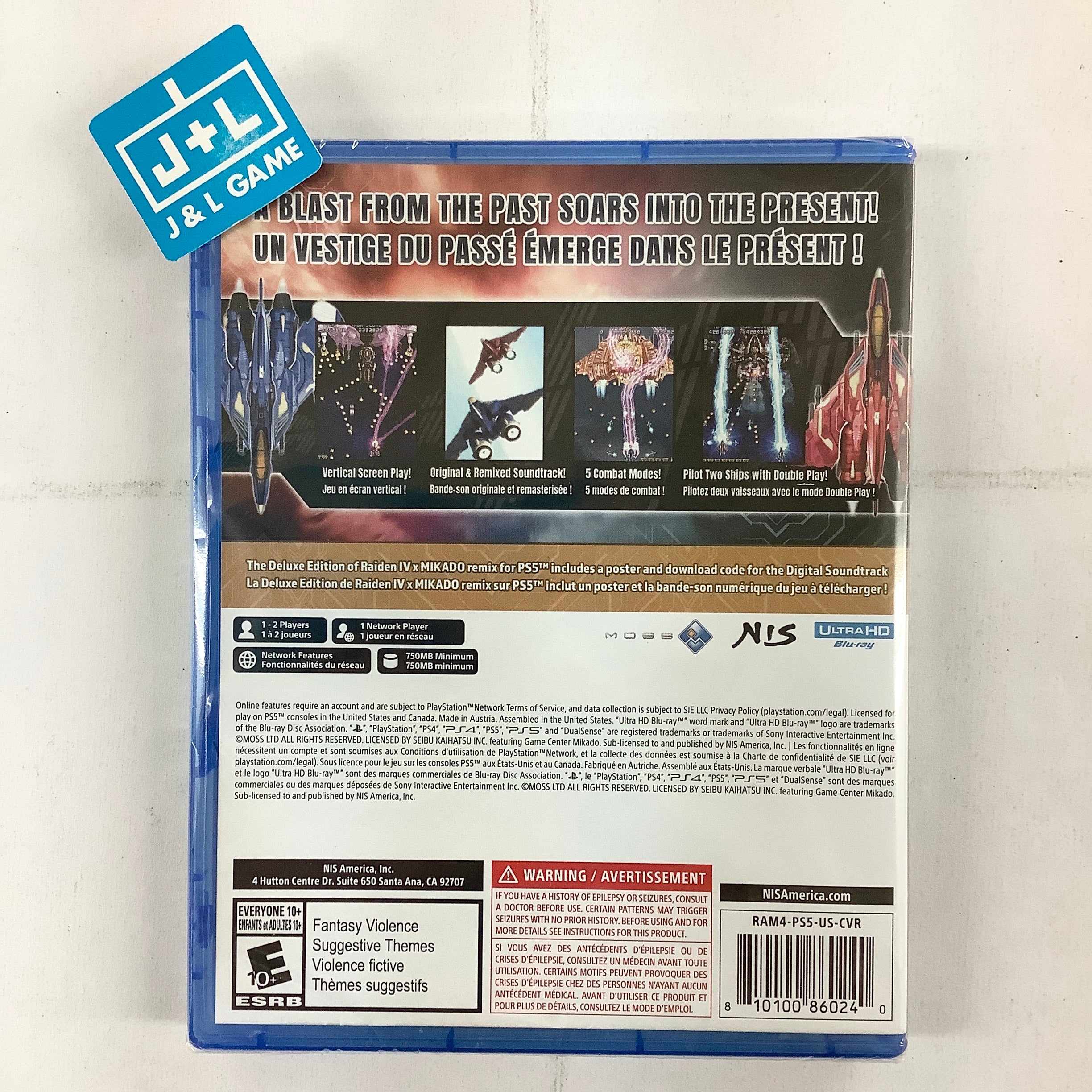 Raiden IV x MIKADO Remix: Deluxe Edition - (PS5) PlayStation 5 Video Games NIS America   